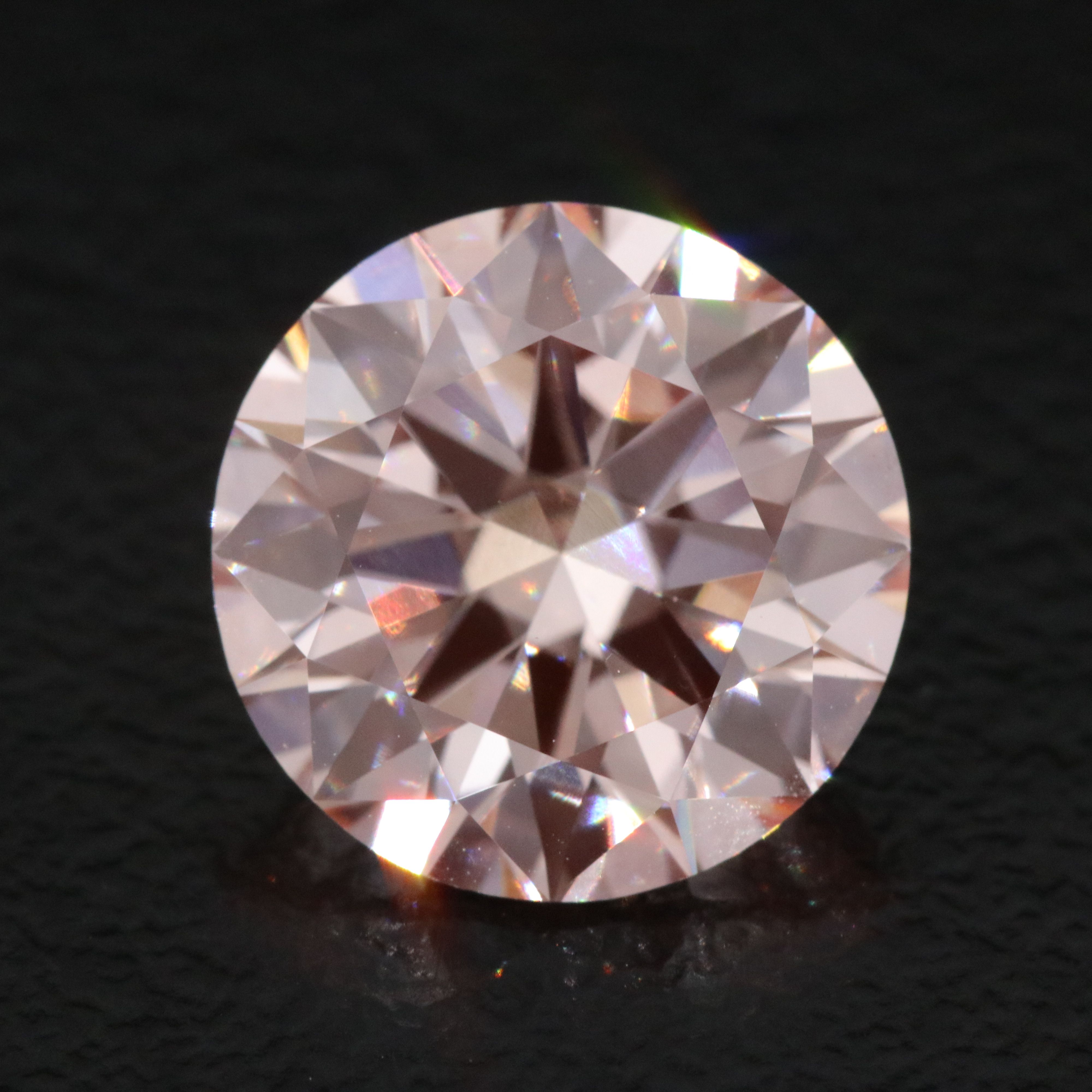 Loose 3.97 CT Lab Grown Fancy Pink Diamond with IGI Report
