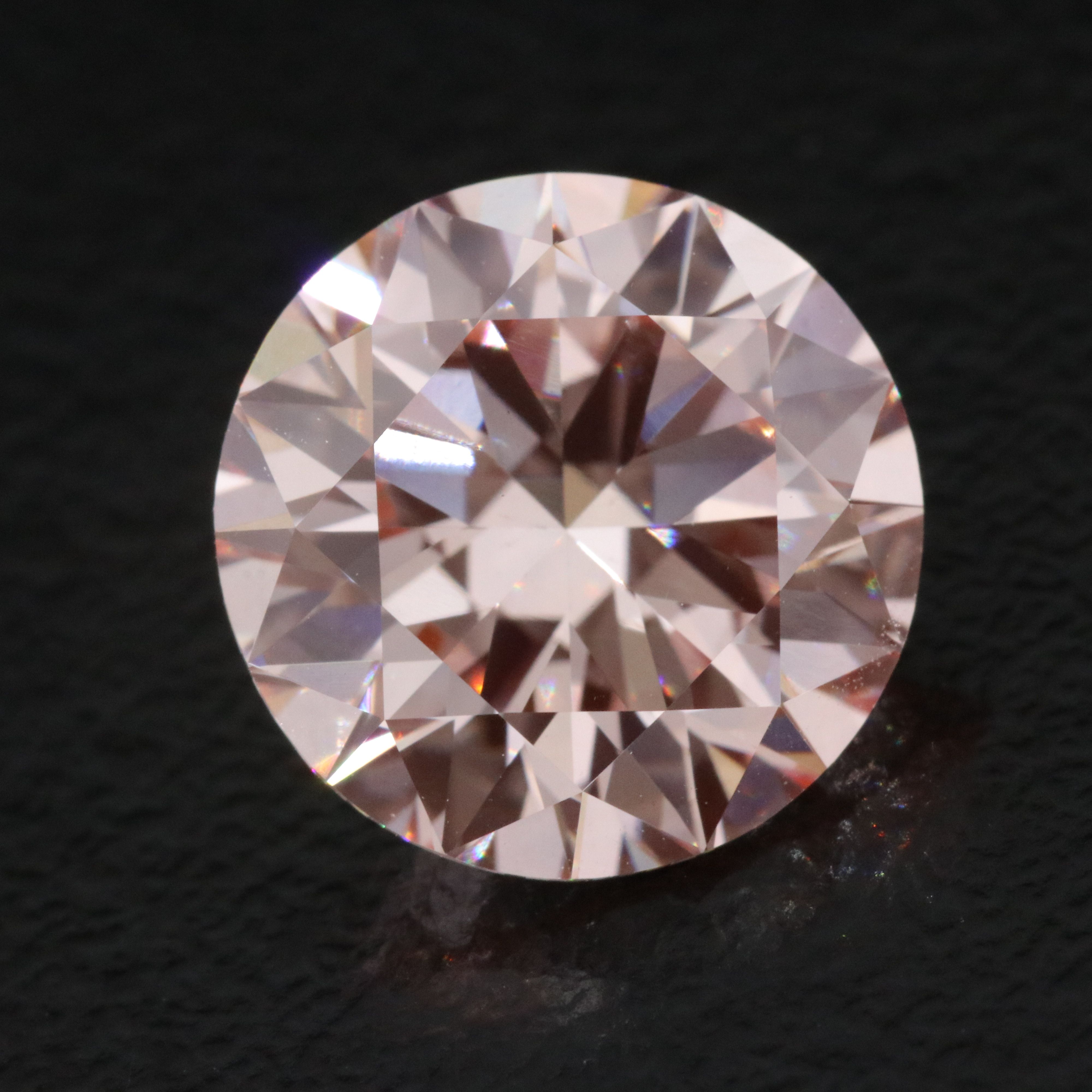Loose 3.97 CT Lab Grown Fancy Pink Diamond with IGI Report