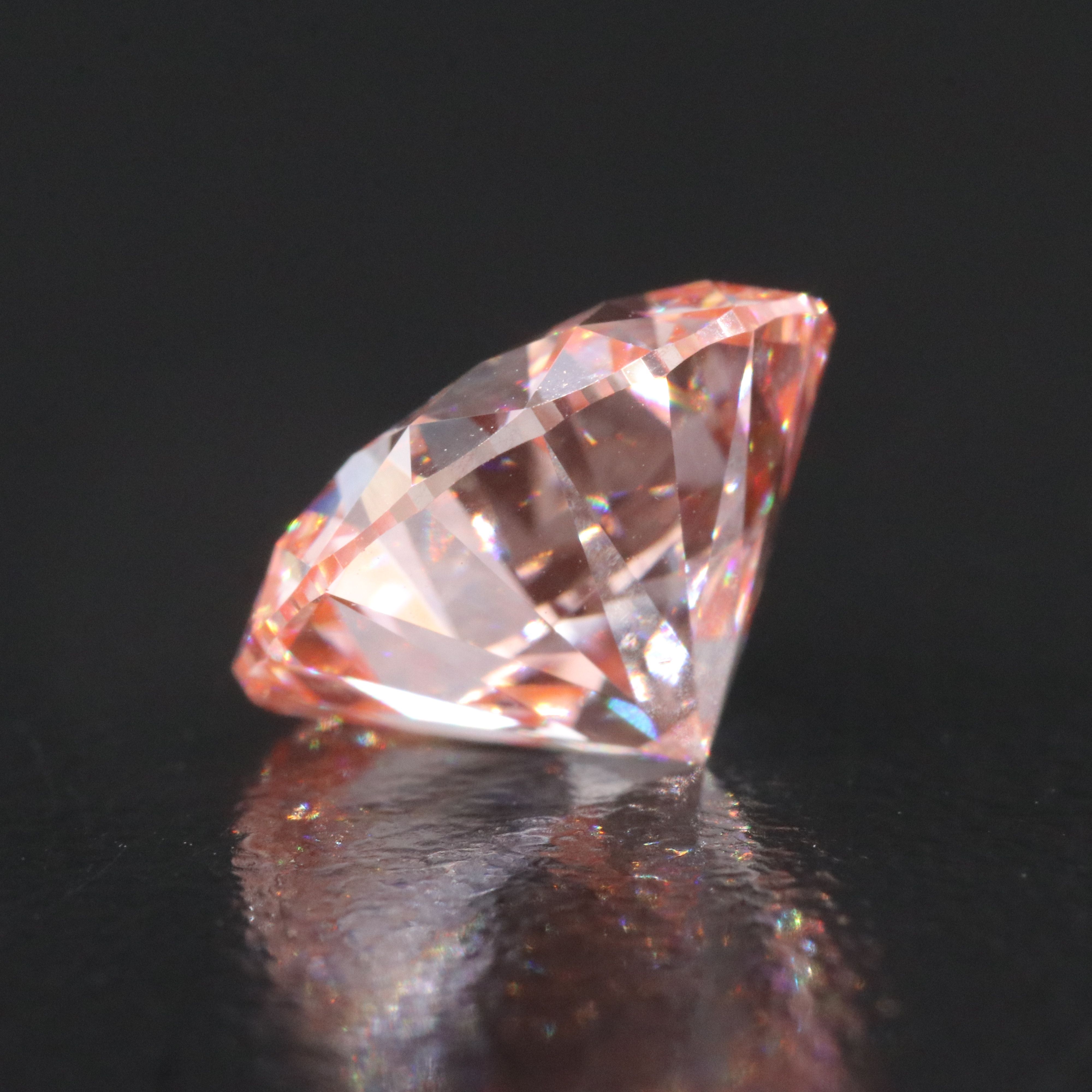 Loose 3.97 CT Lab Grown Fancy Pink Diamond with IGI Report