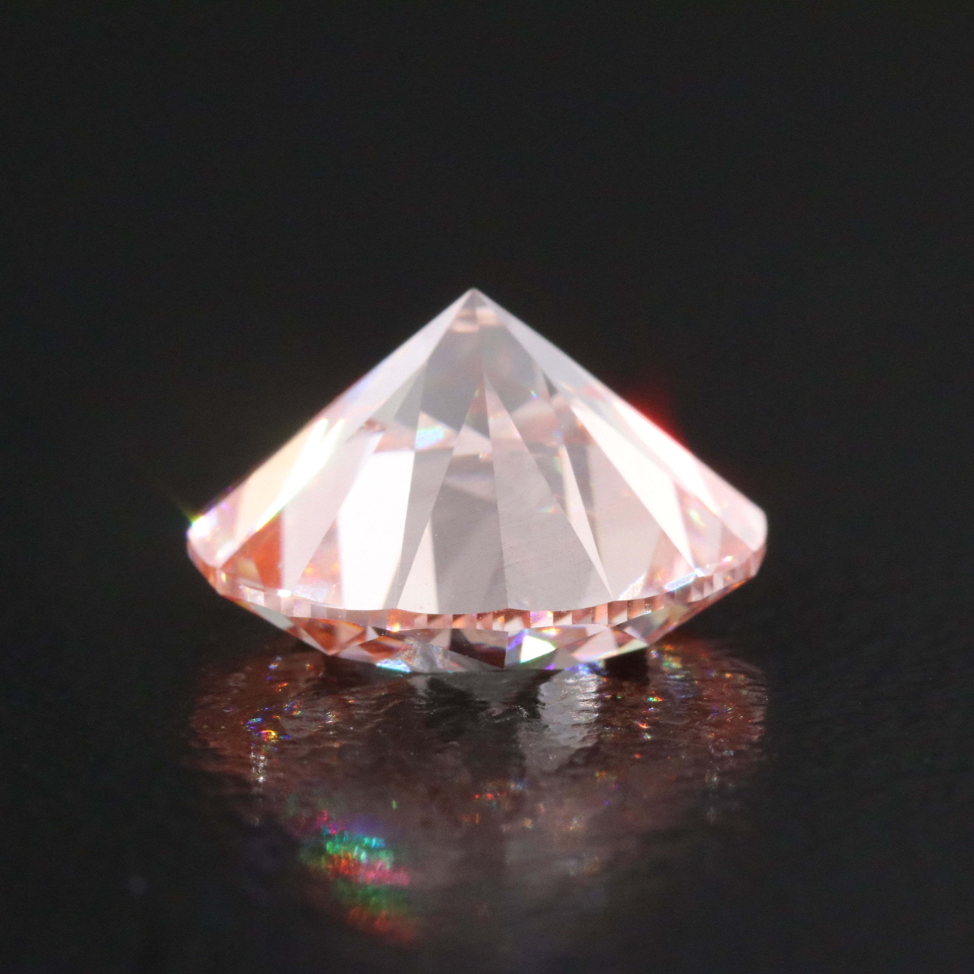 Loose 3.97 CT Lab Grown Fancy Pink Diamond with IGI Report