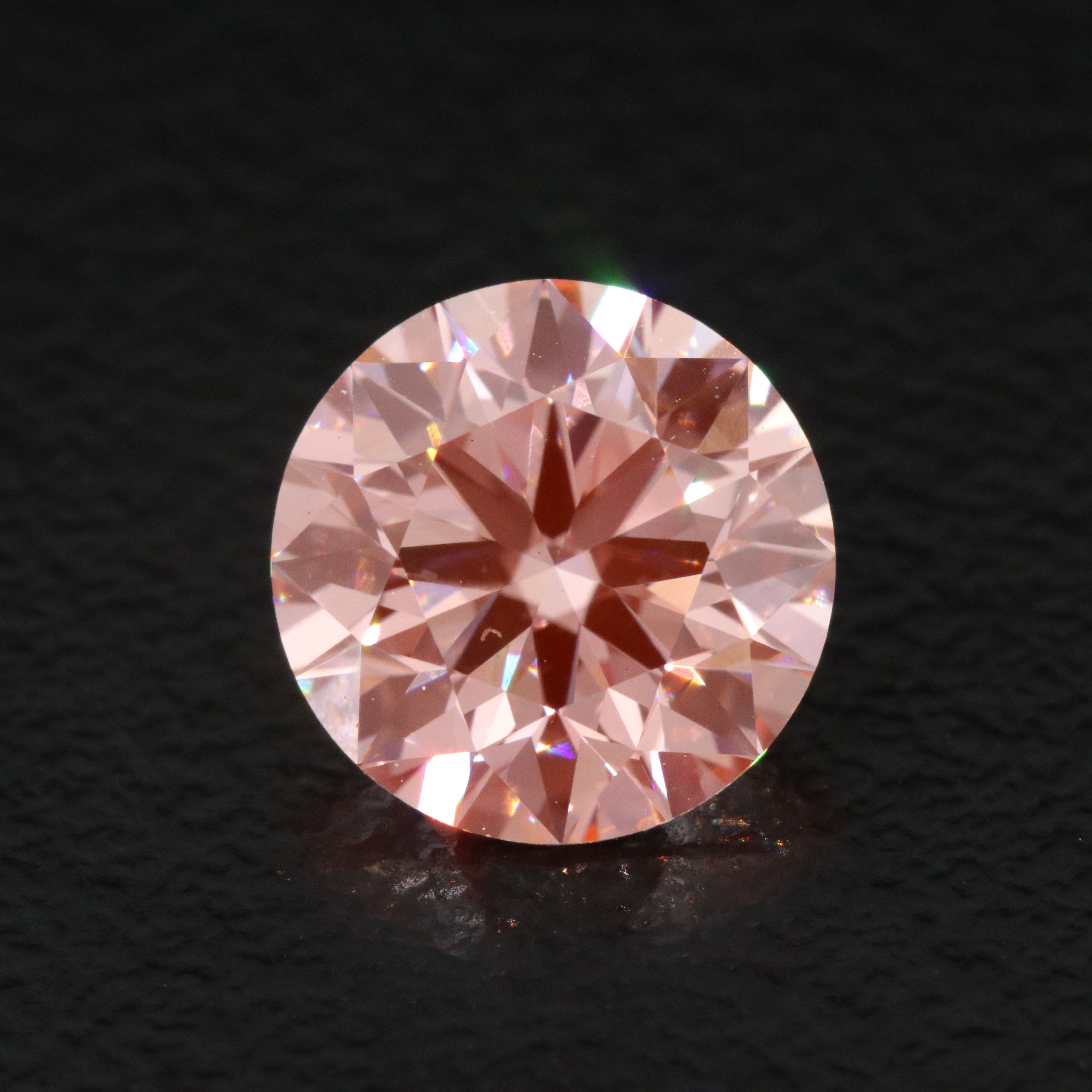 Loose 2.02 CT Lab Grown Fancy Vivid Pink Diamond with IGI Report