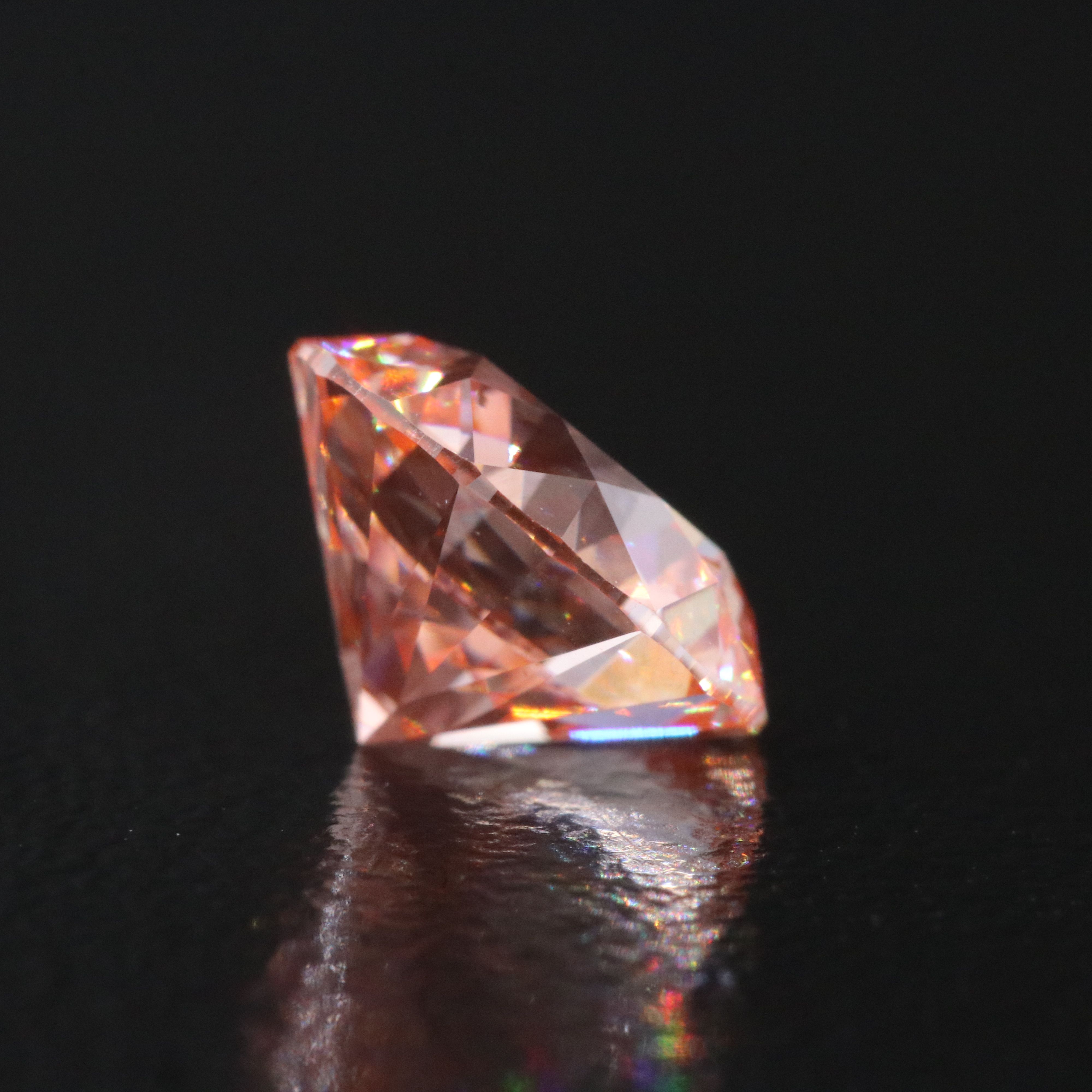 Loose 2.02 CT Lab Grown Fancy Vivid Pink Diamond with IGI Report