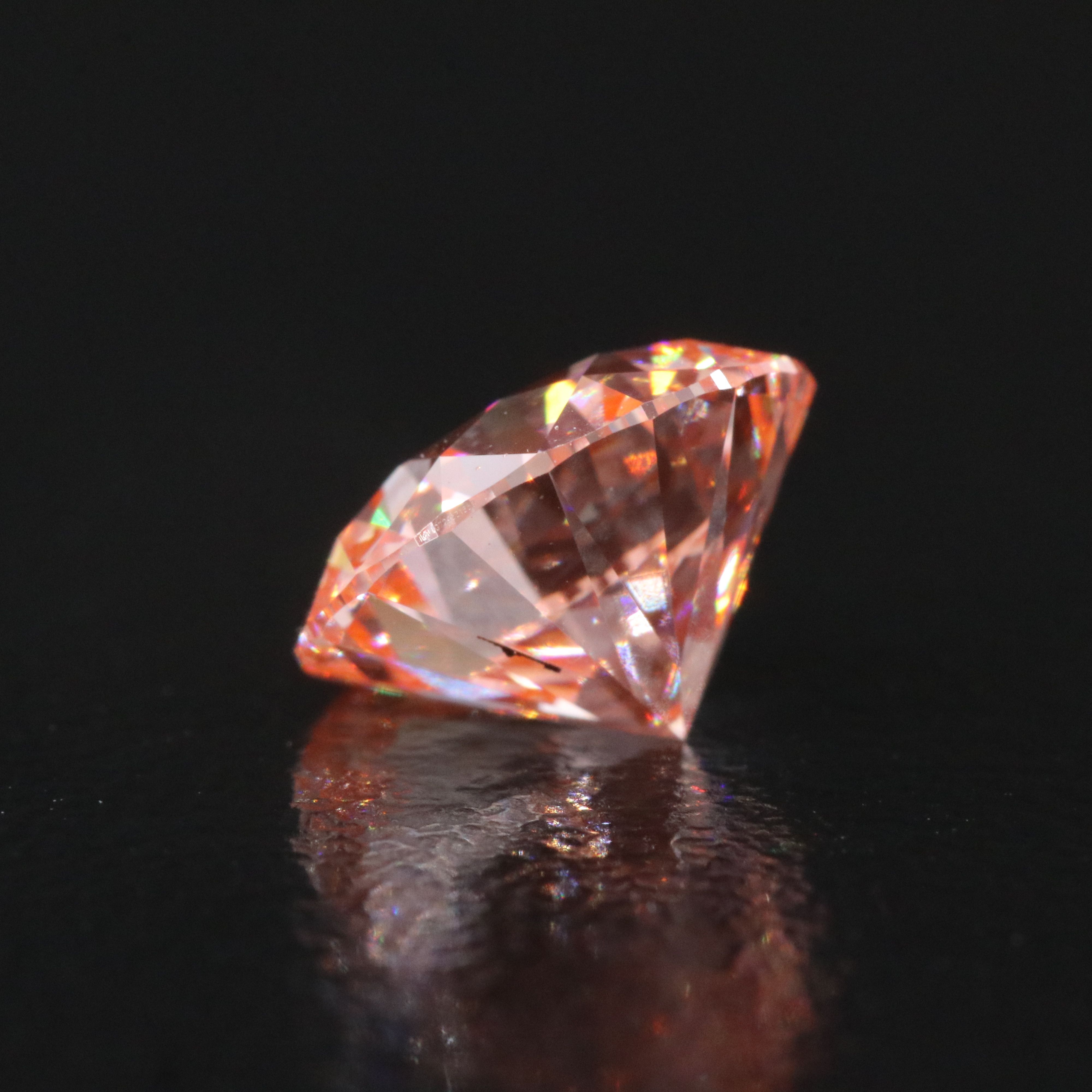 Loose 2.02 CT Lab Grown Fancy Vivid Pink Diamond with IGI Report