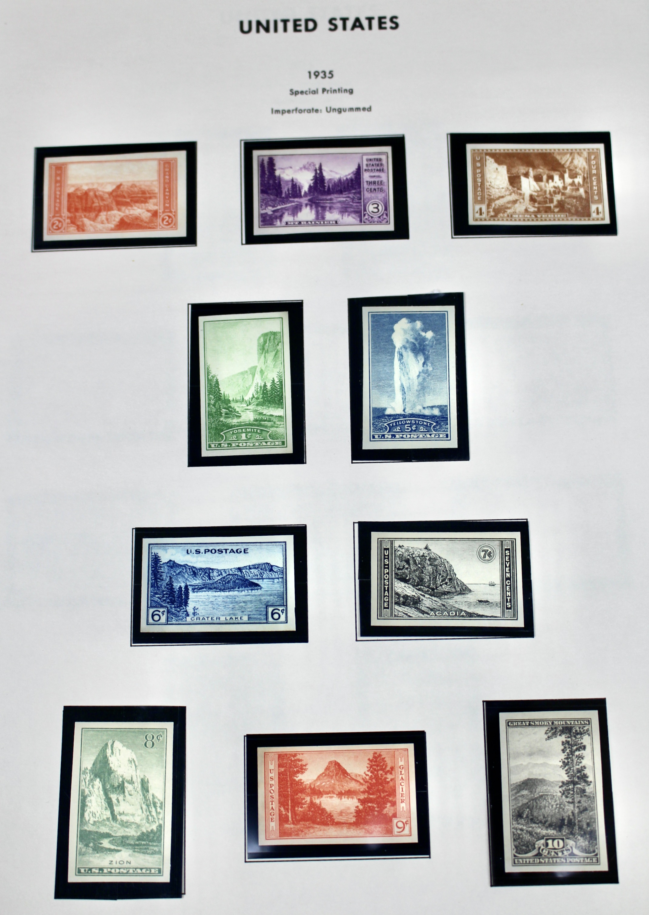 Grouping of Farley Postage Stamp Singles, Plate Blocks, Souvenir Sheets, 1930s