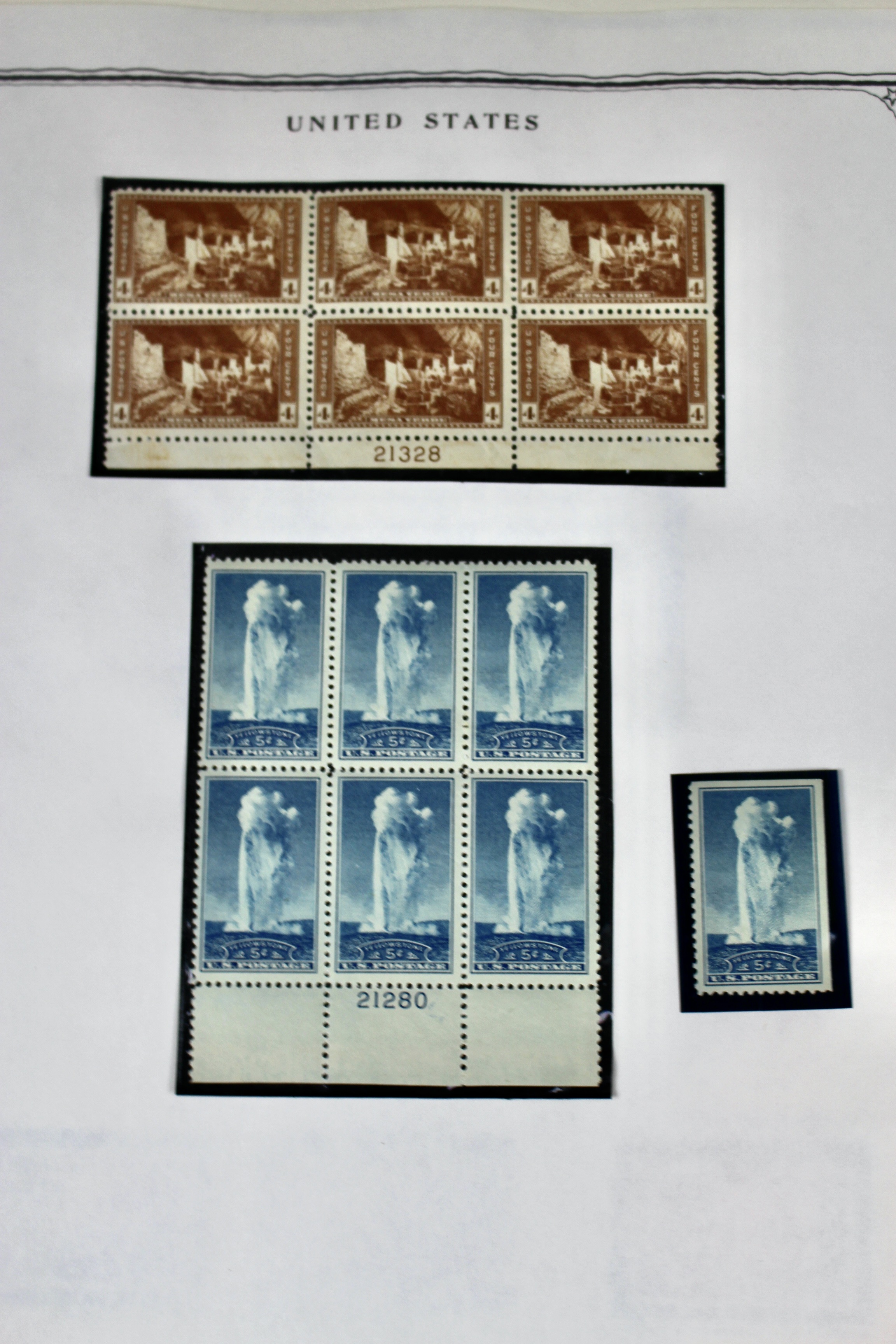 Grouping of Farley Postage Stamp Singles, Plate Blocks, Souvenir Sheets, 1930s