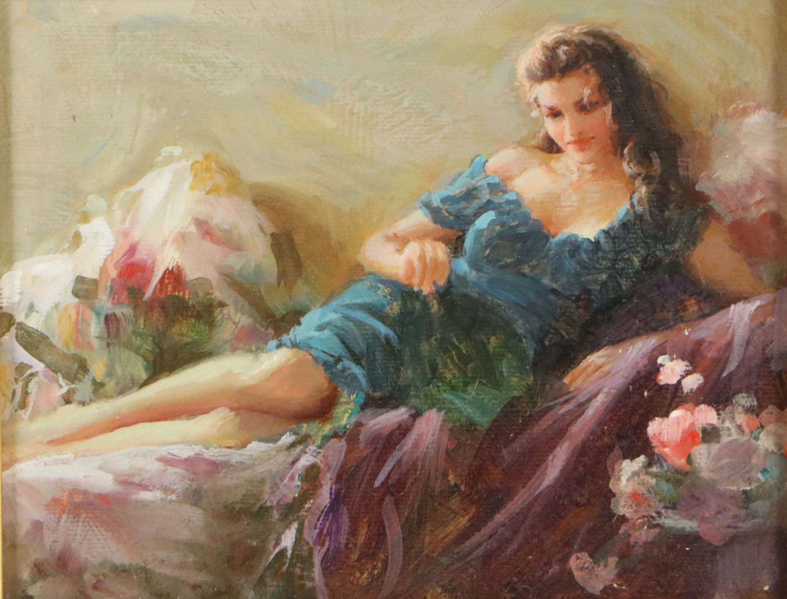 Mark Arian Oil on Canvas "Quiet Moment Study," Late 20th to Early 21st C.