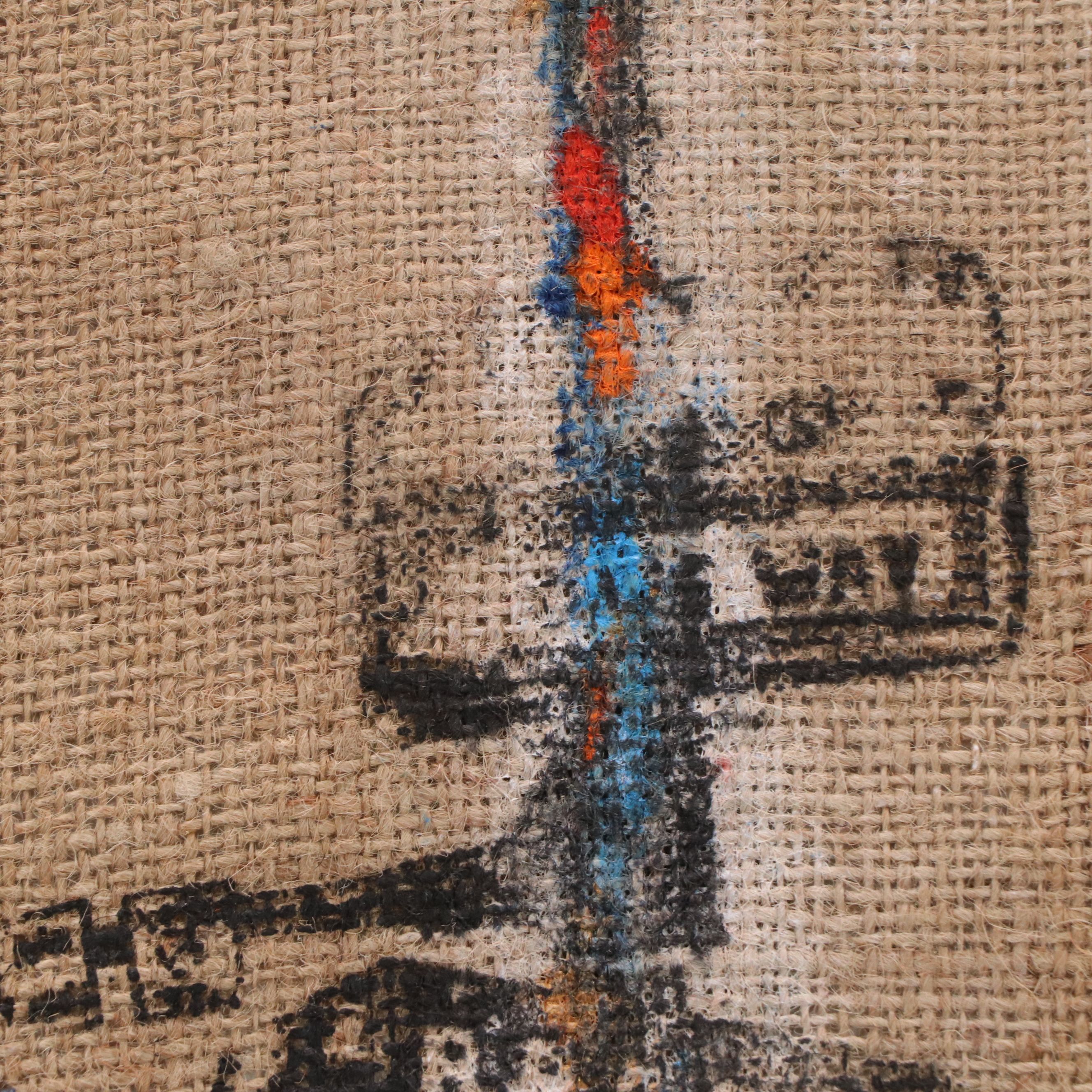 Eric Ajama Embellished Screenprint of Lightpost