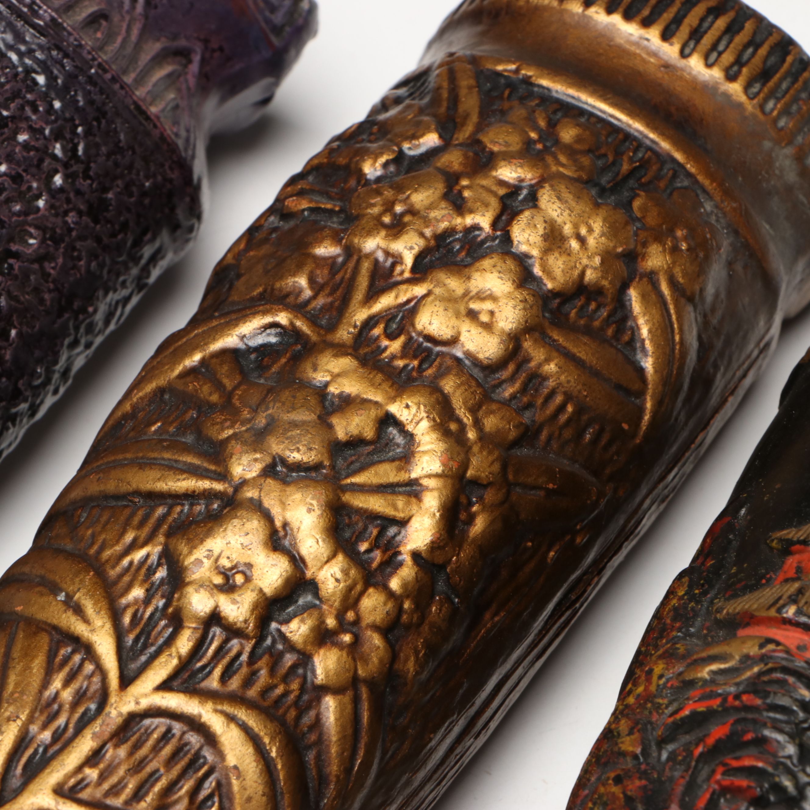 Japanese Tokanabe Style and Other Ceramic Wall Pockets