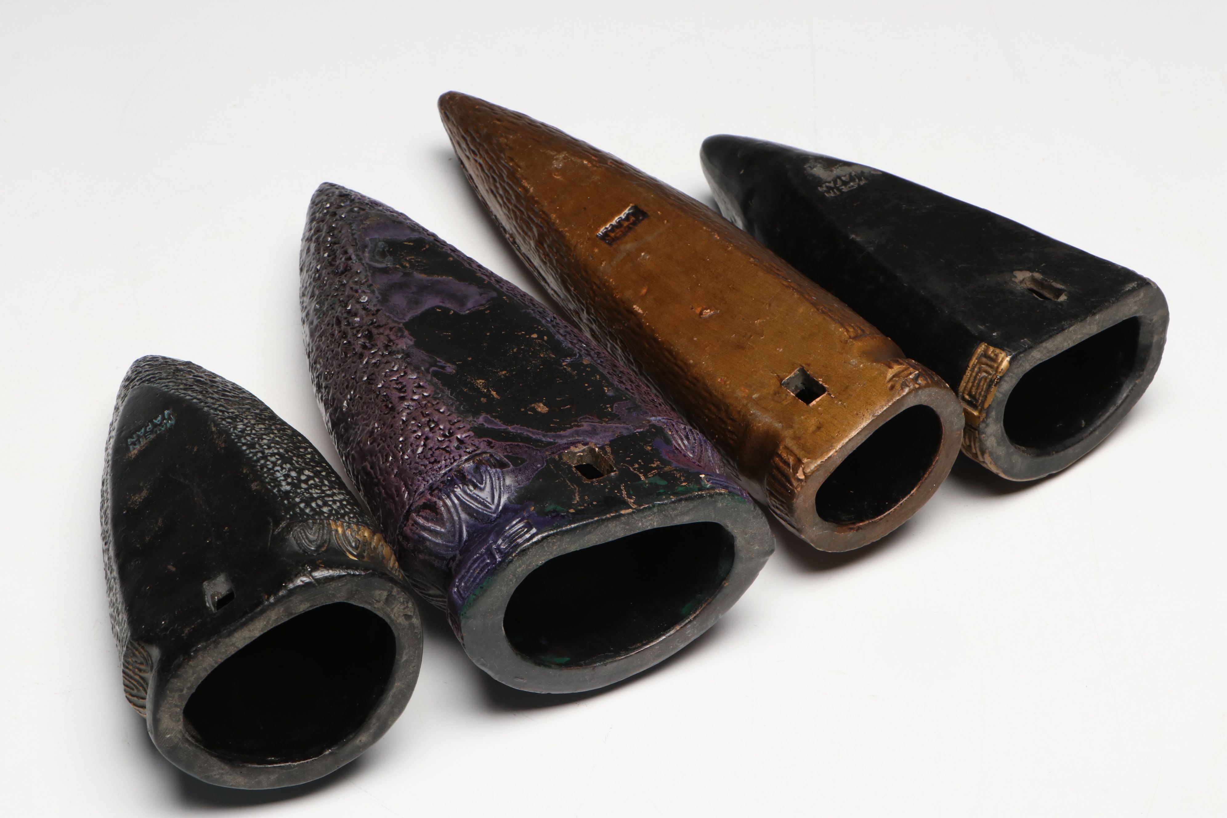 Japanese Tokanabe Style and Other Ceramic Wall Pockets