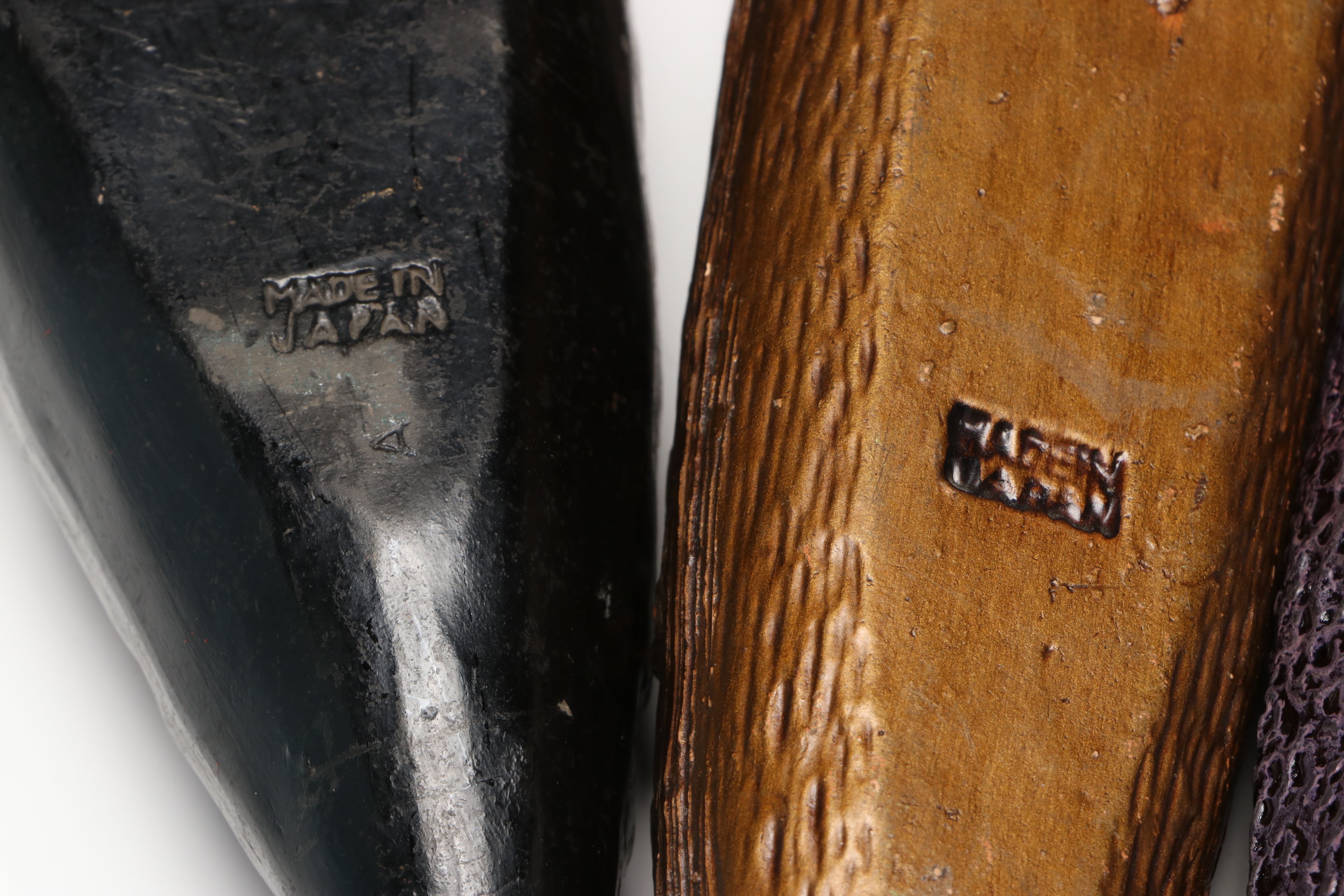 Japanese Tokanabe Style and Other Ceramic Wall Pockets