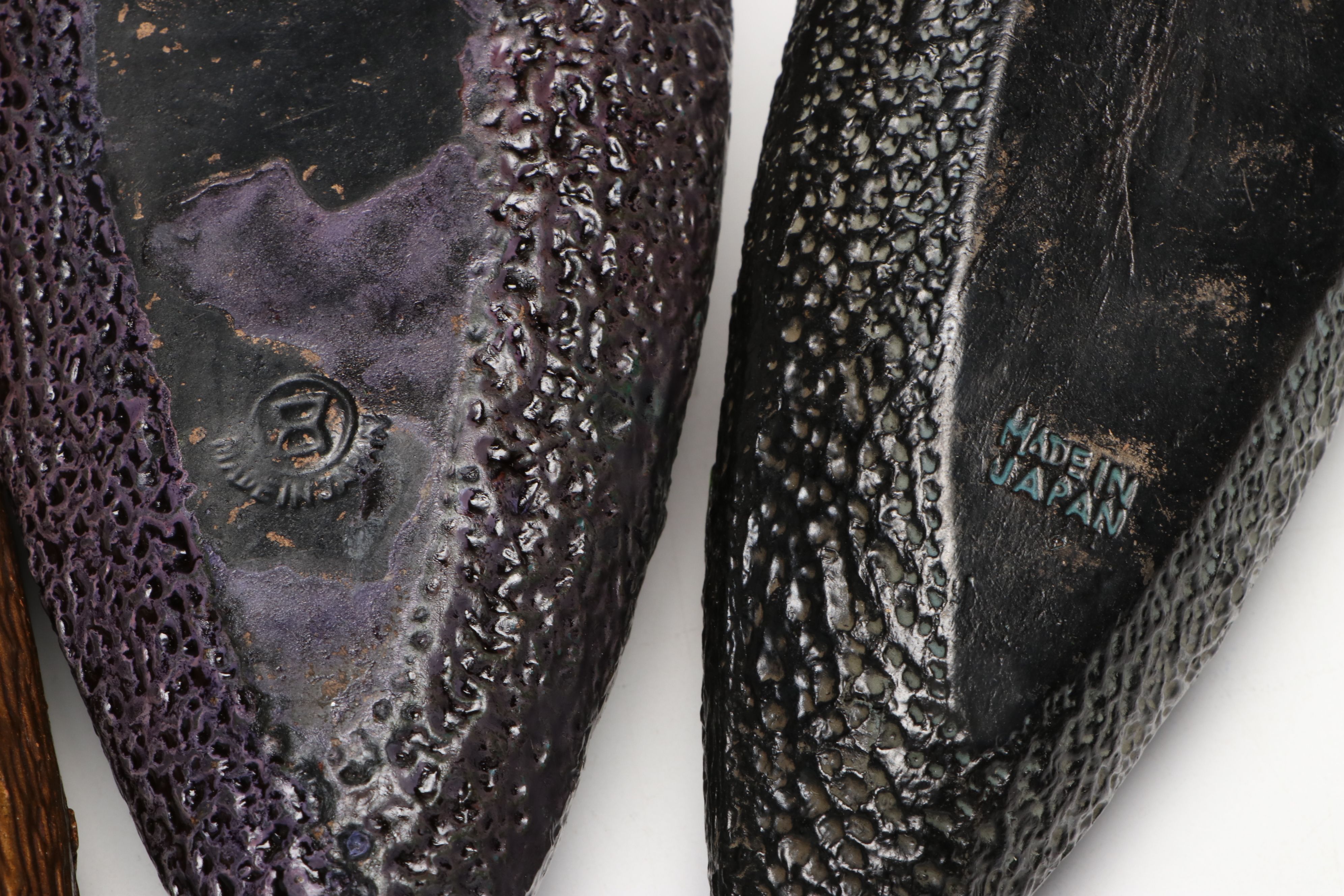 Japanese Tokanabe Style and Other Ceramic Wall Pockets