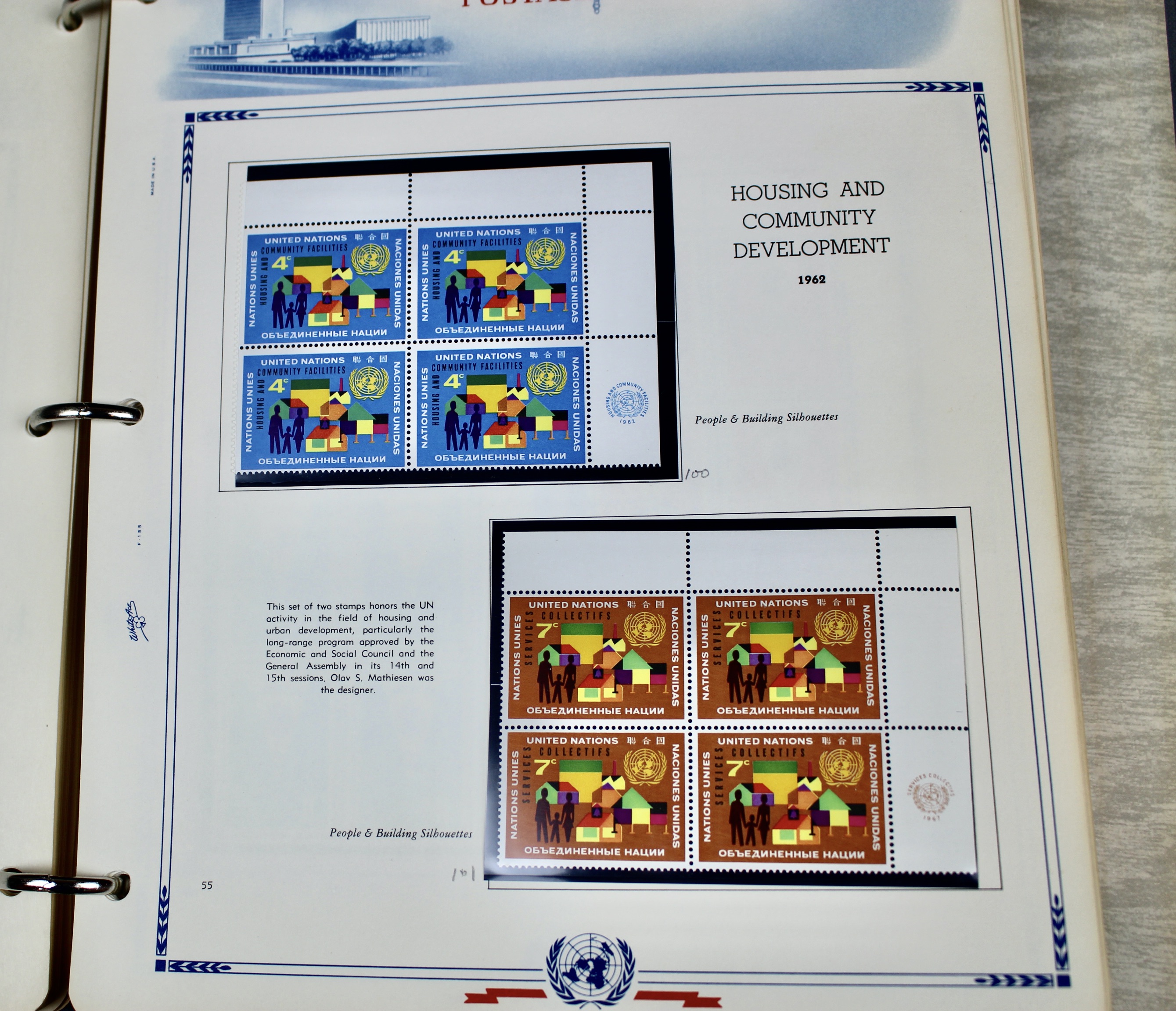 United Nations Postage Stamp Collection, 1957 to 1970