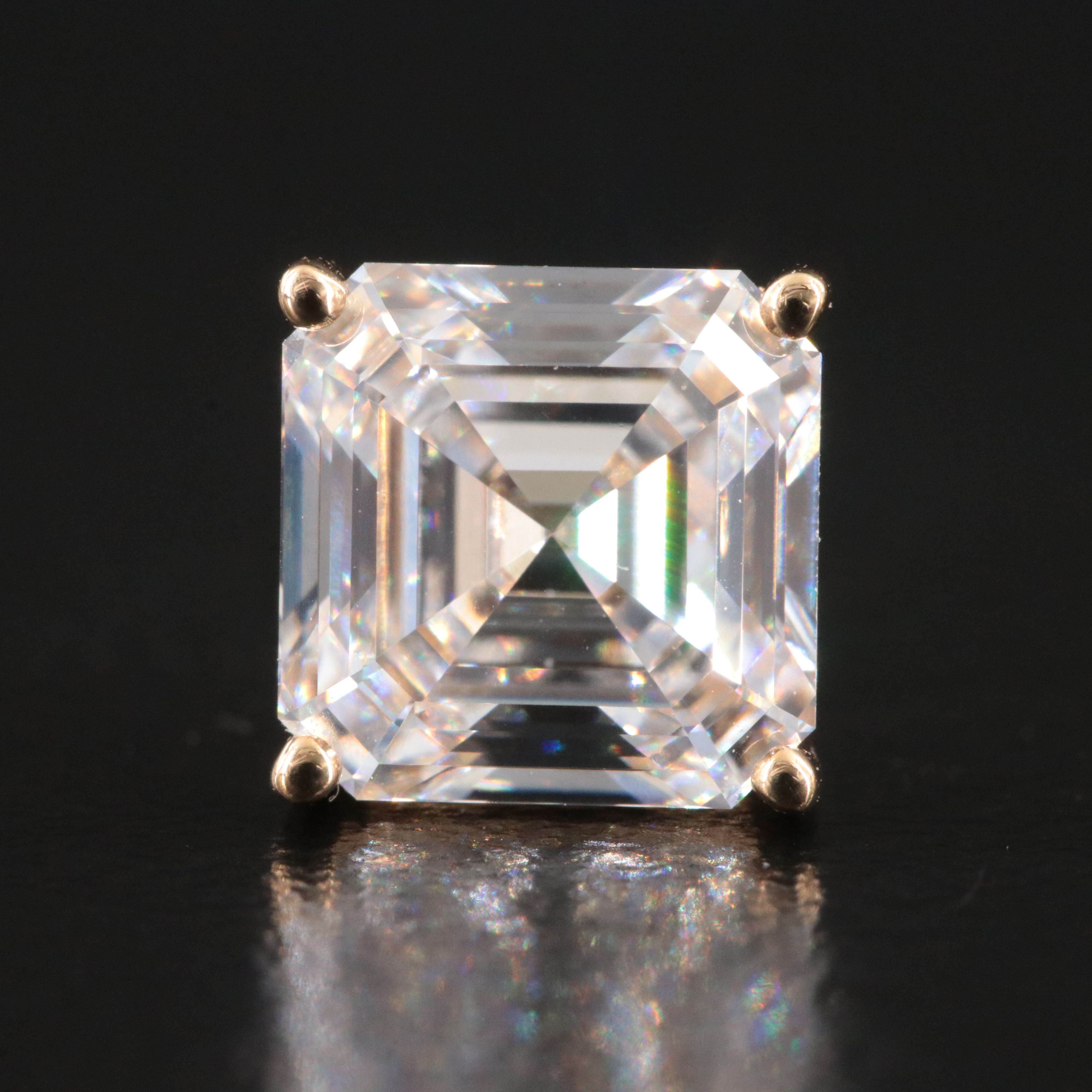 18K 4.09 CTW Lab Grown Diamond Stud Earrings with IGI Report