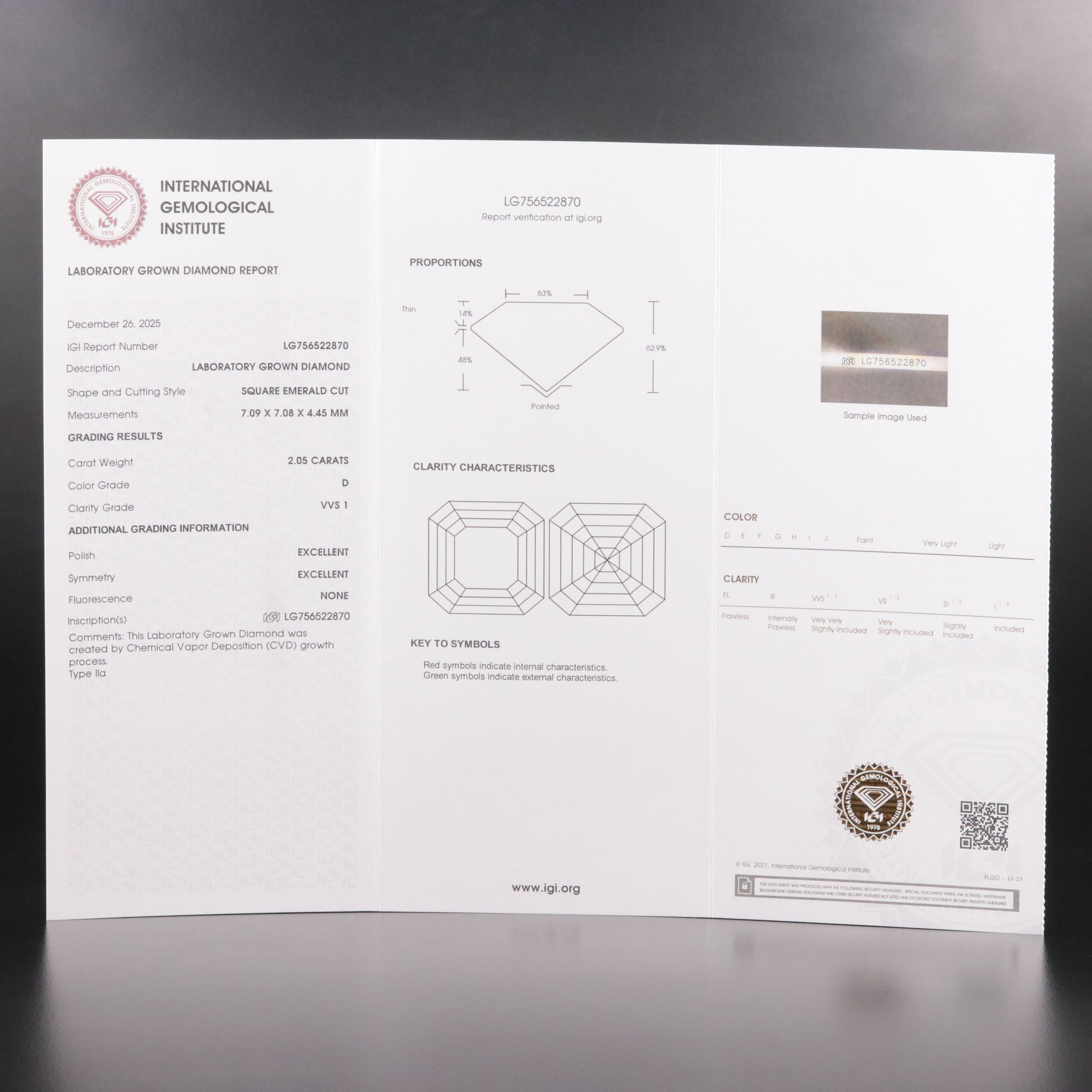 18K 4.09 CTW Lab Grown Diamond Stud Earrings with IGI Report