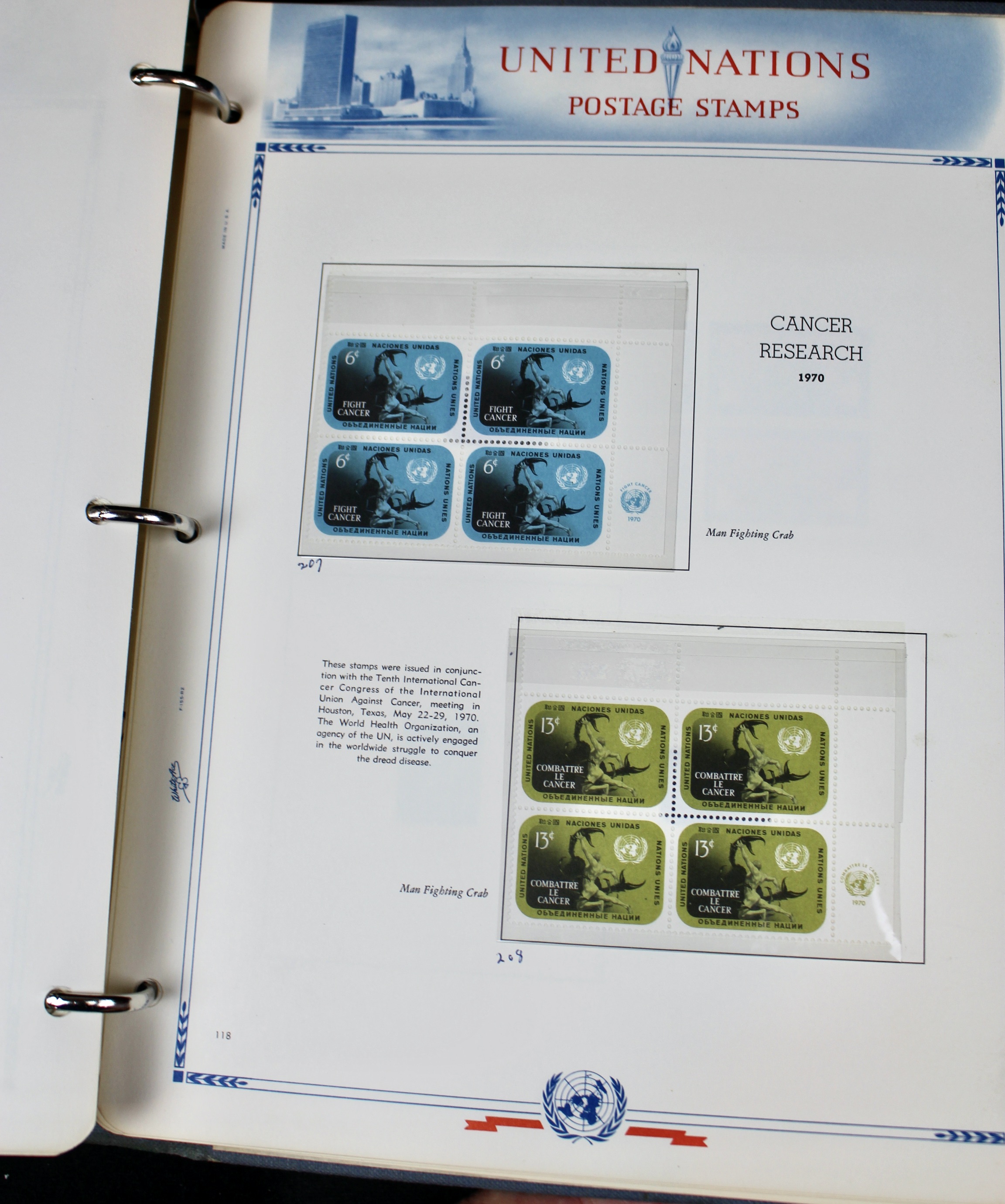 United Nations Postage Stamp Collection, 1957 to 1970