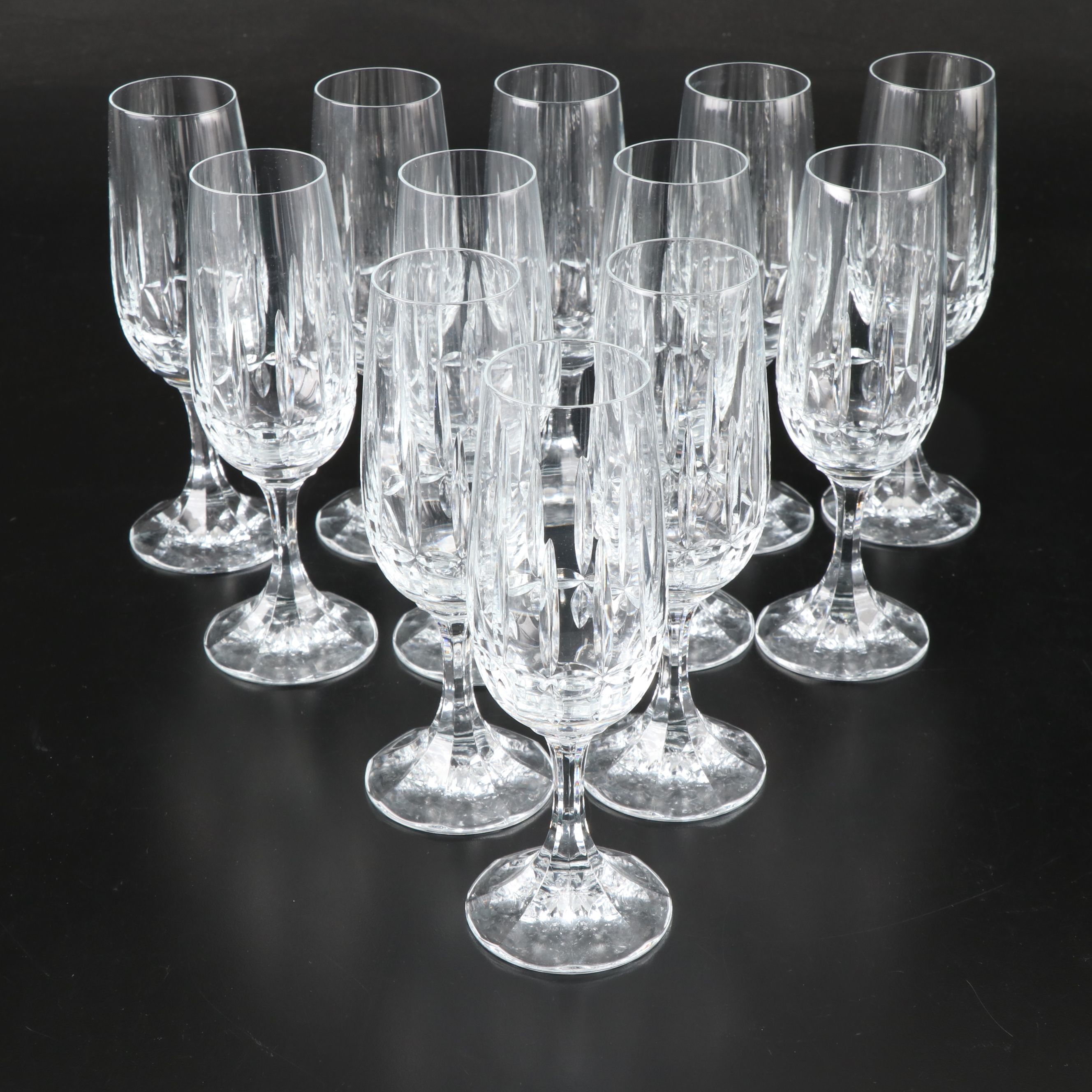 Schott-Zwiesel Cut Crystal Champagne Flutes, Highballs and Old Fashioned Glasses