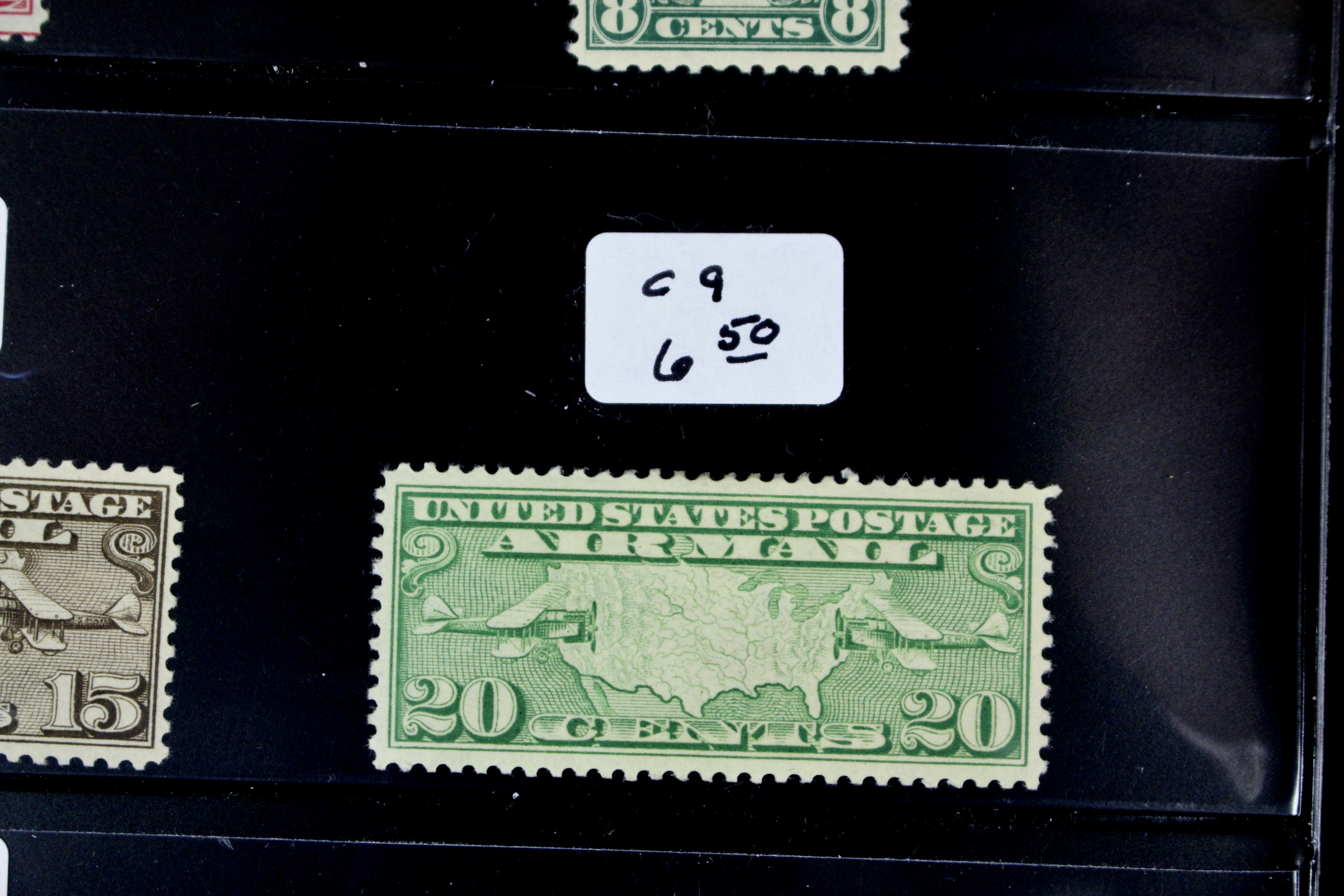 Fifteen Different Early U.S. Airmail Postage Stamps, MH