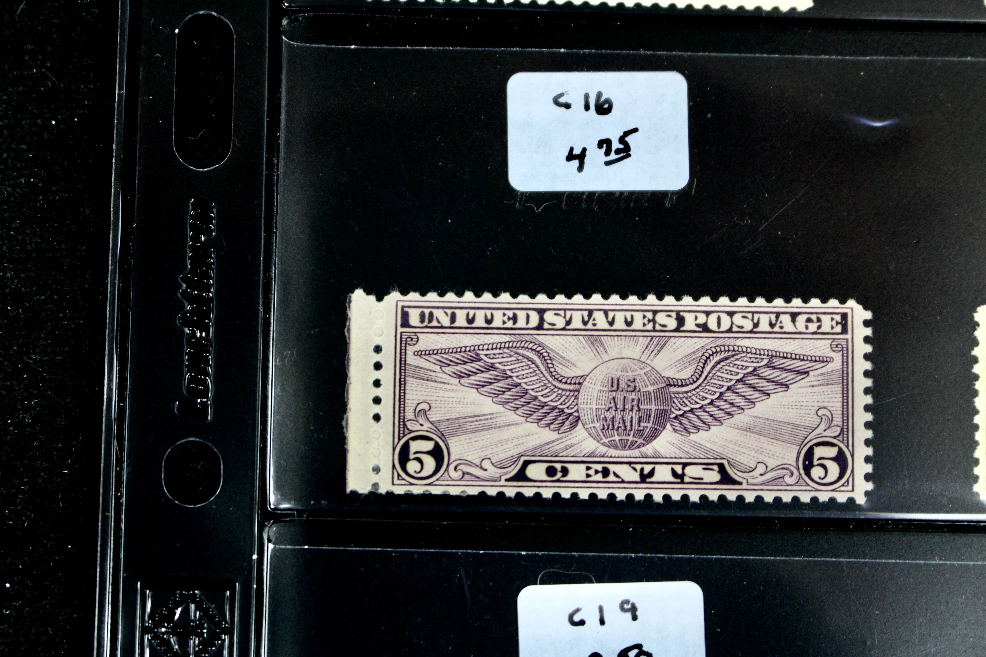 Fifteen Different Early U.S. Airmail Postage Stamps, MH