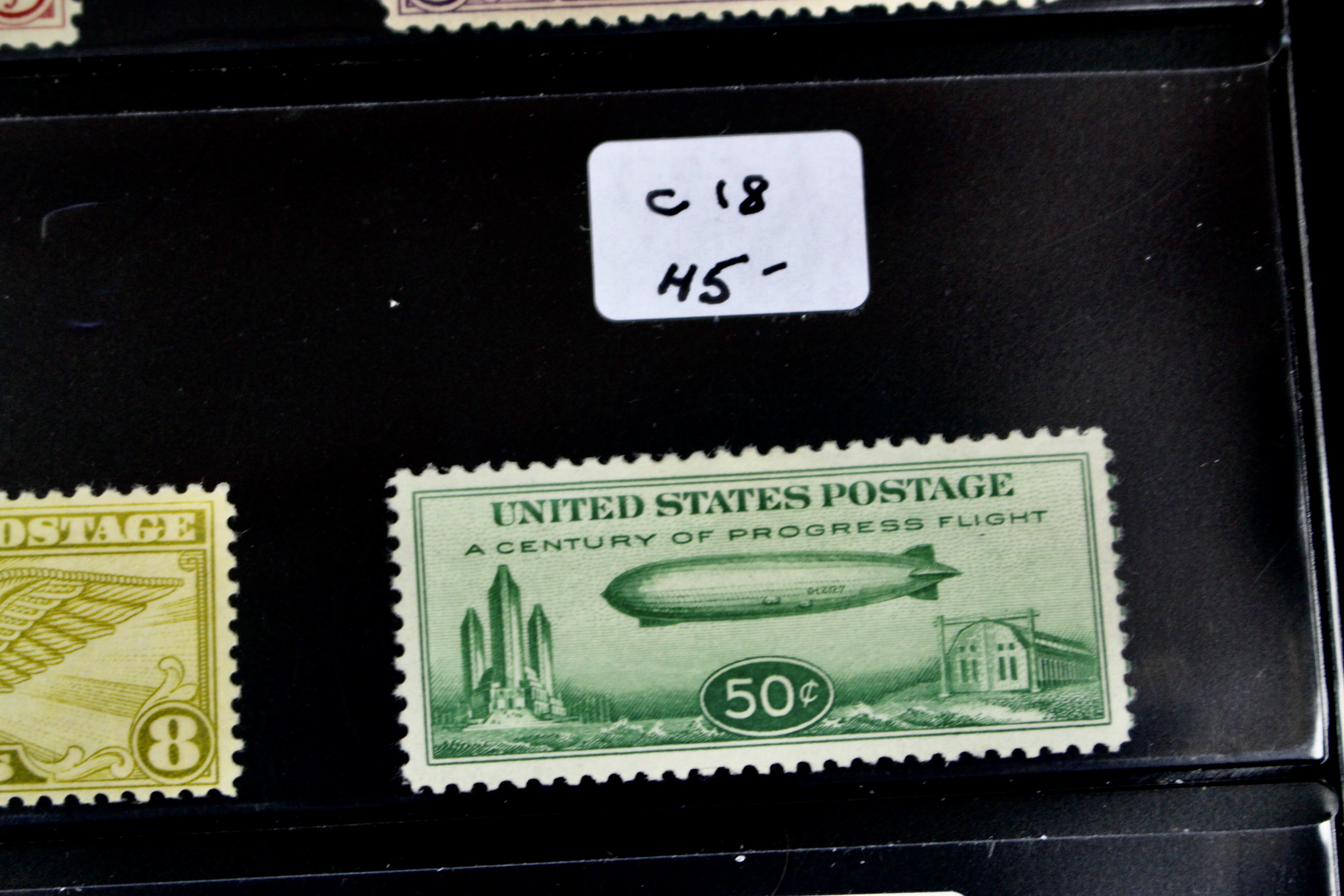 Fifteen Different Early U.S. Airmail Postage Stamps, MH