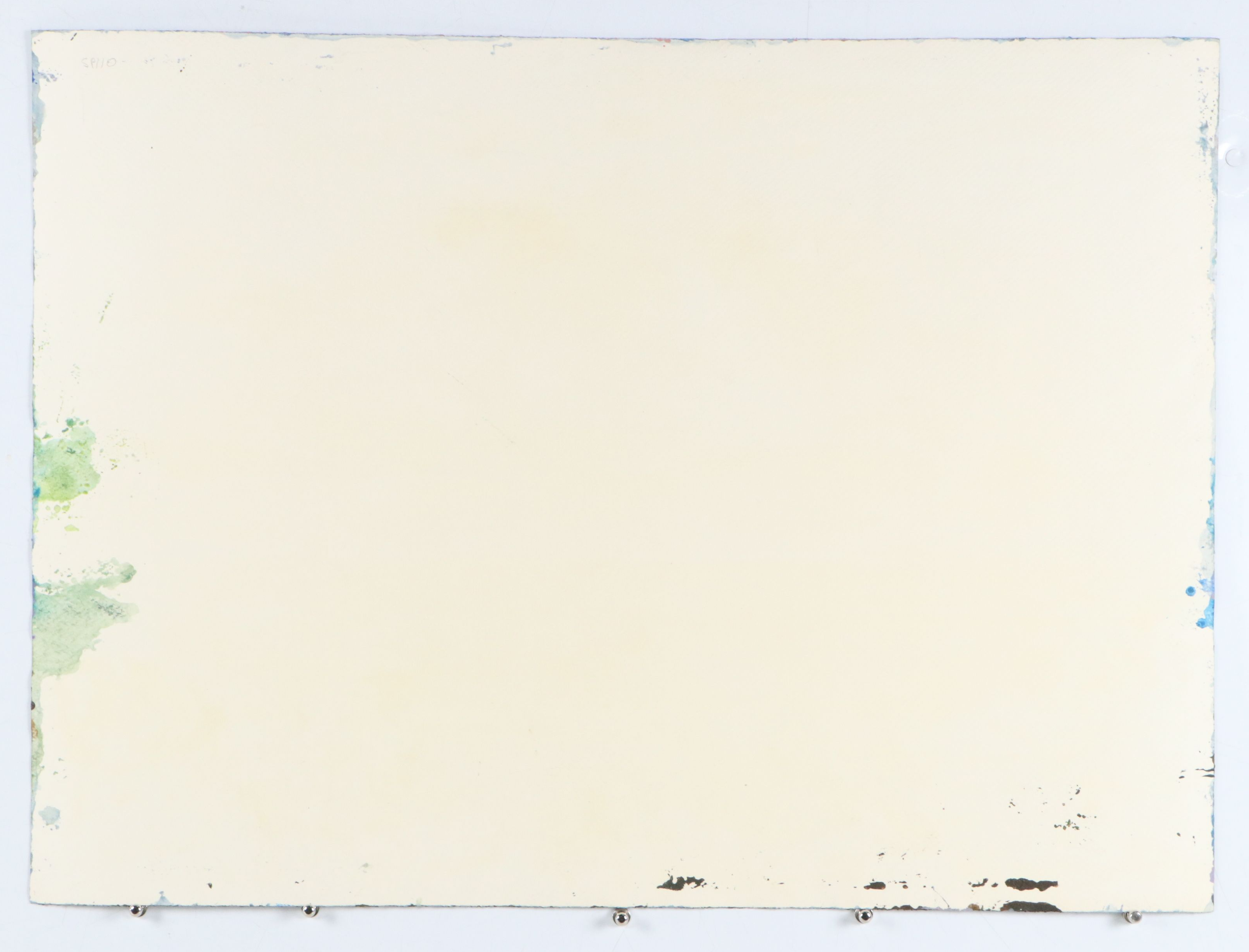 Harry Hilson Oil and Watercolor Painting "Shore Wash," Mid to Late 20th Century