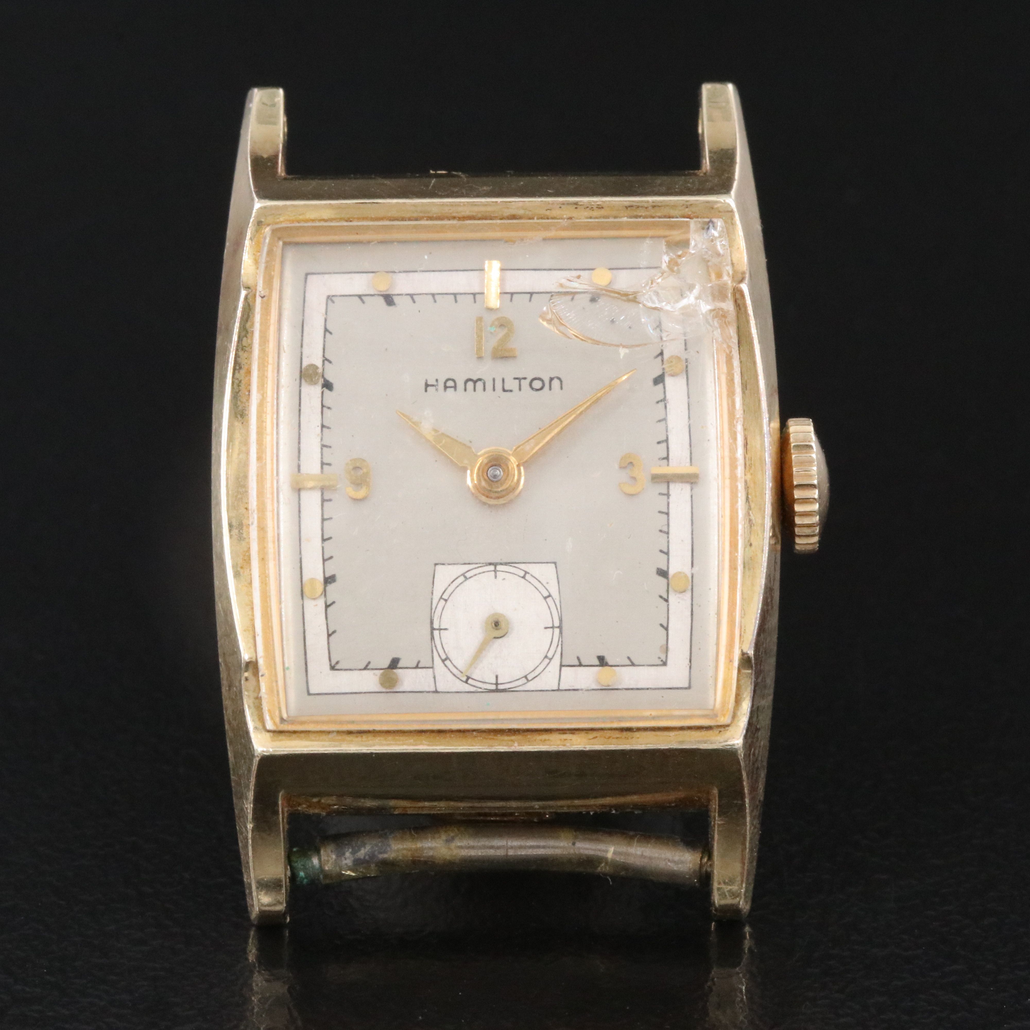 Vintage Hamilton Kirby B Gold-Filled Stem Wind Dress Watch
