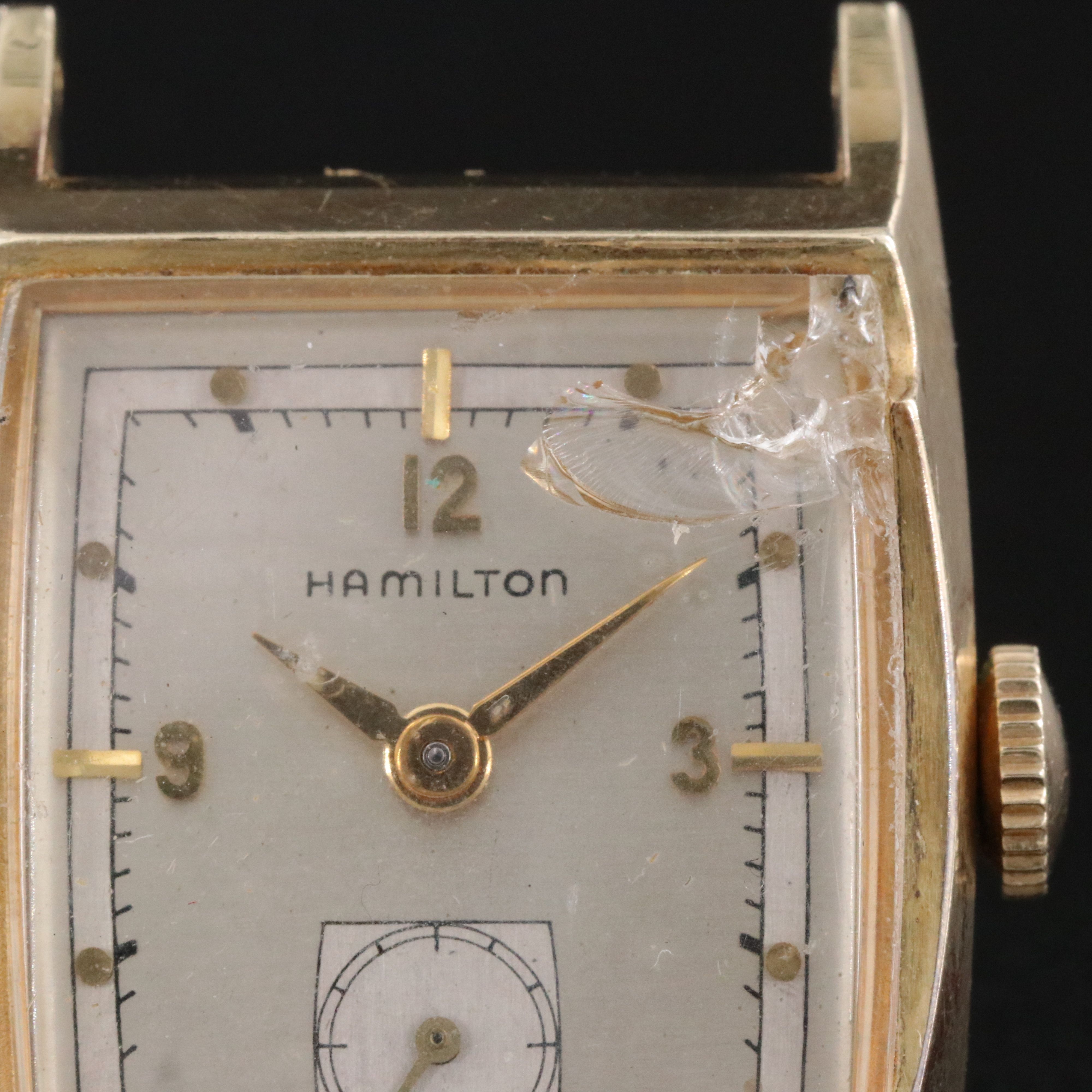 Vintage Hamilton Kirby B Gold-Filled Stem Wind Dress Watch