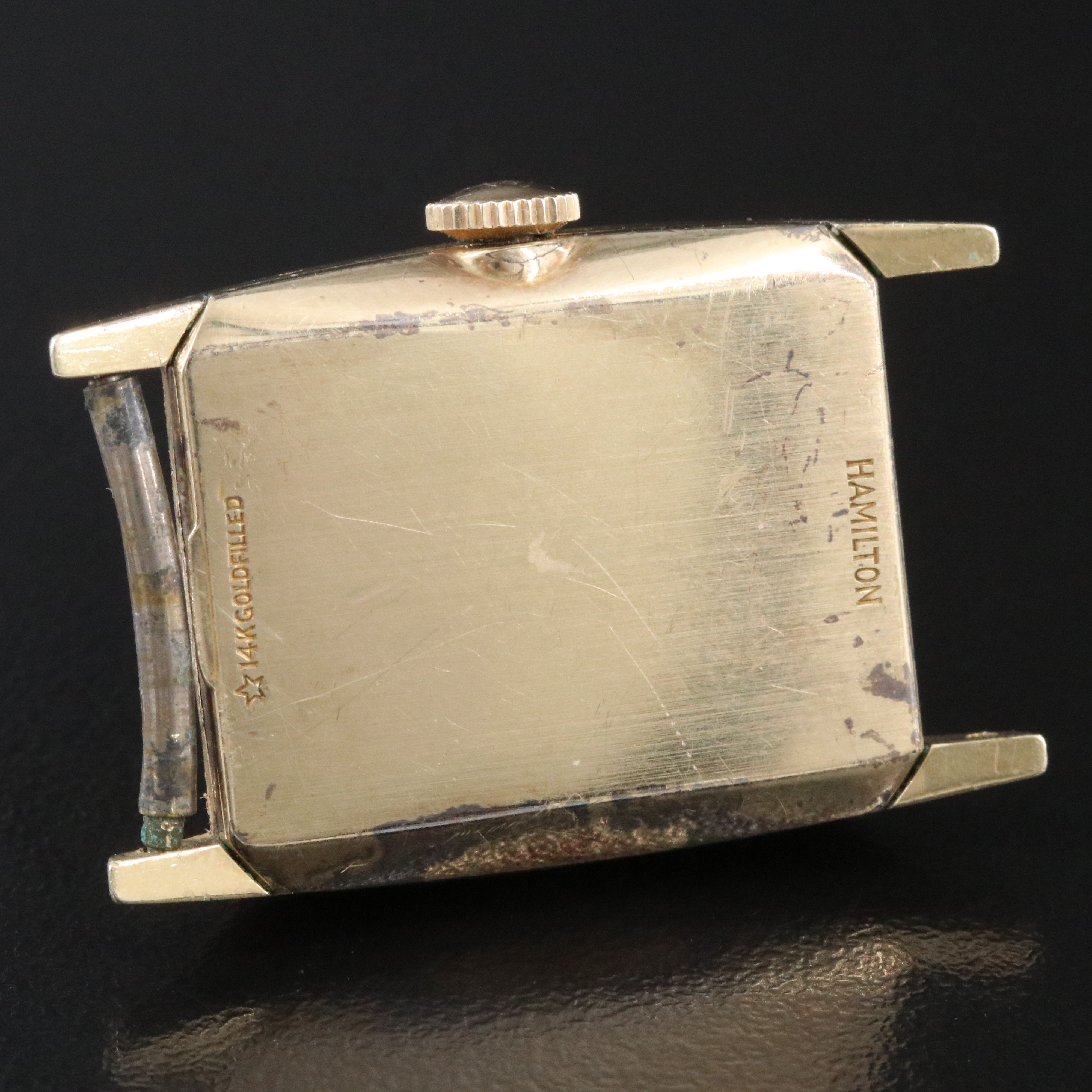 Vintage Hamilton Kirby B Gold-Filled Stem Wind Dress Watch