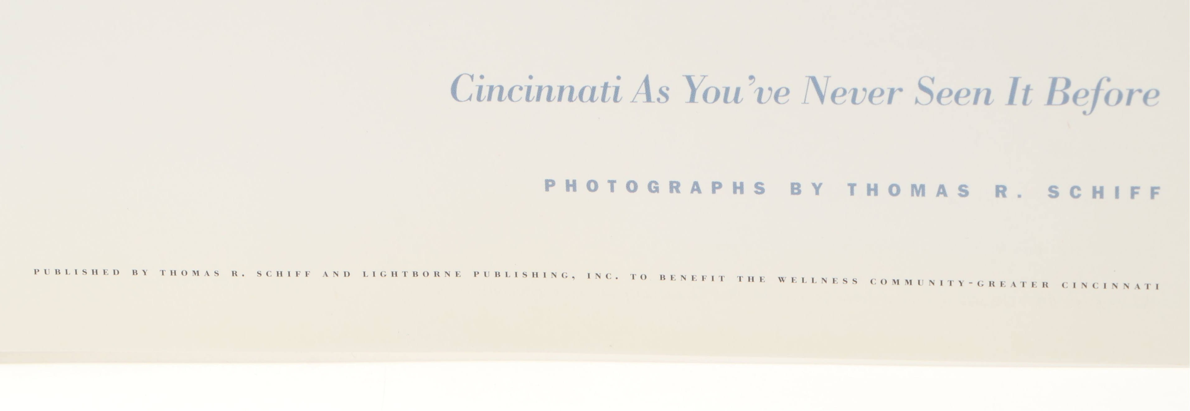 "Panoramic Cincinnati" by Thomas R. Schiff and Other Cincinnati Art Books
