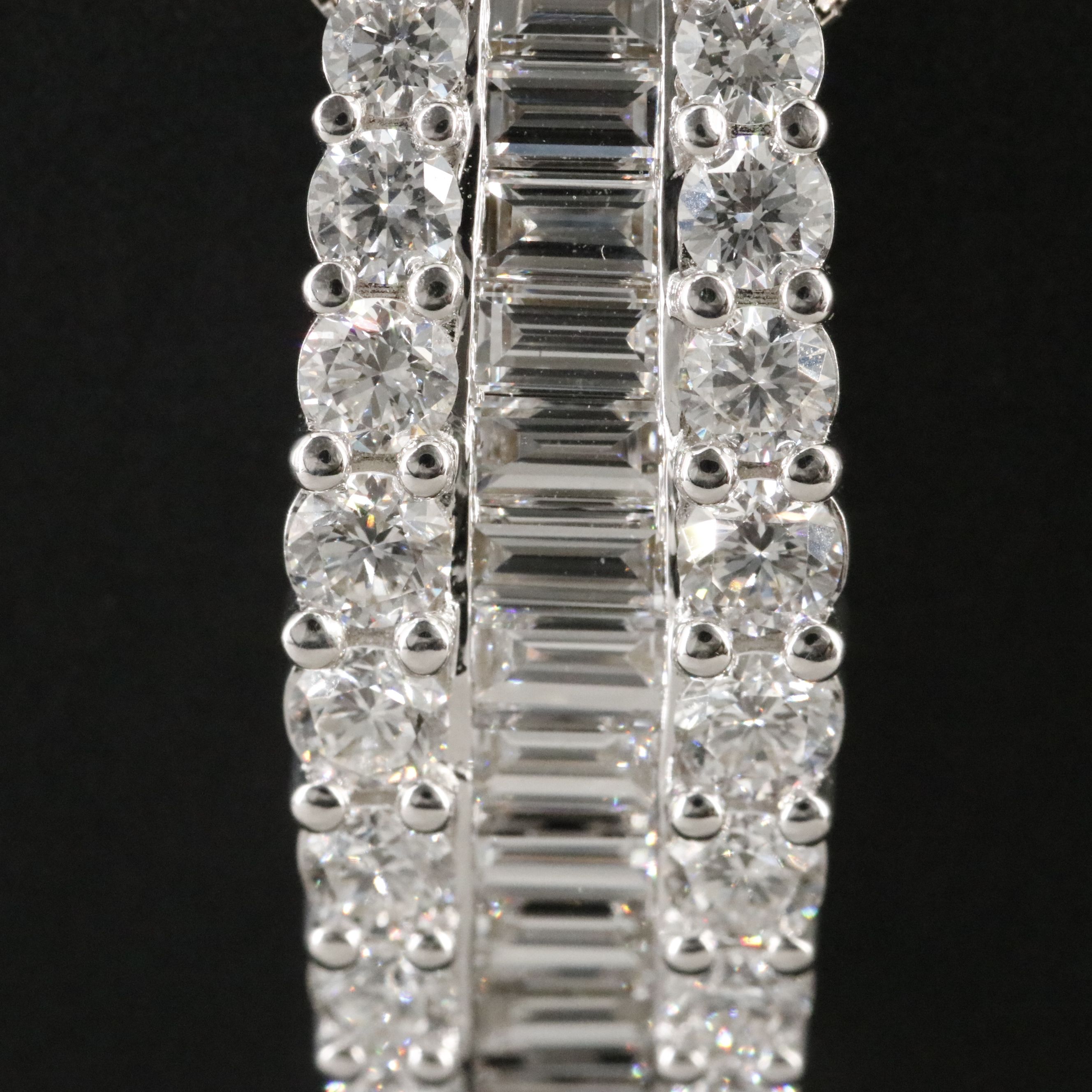 14K 3.00 CTW Lab Grown Diamond Bar Pendant Necklace