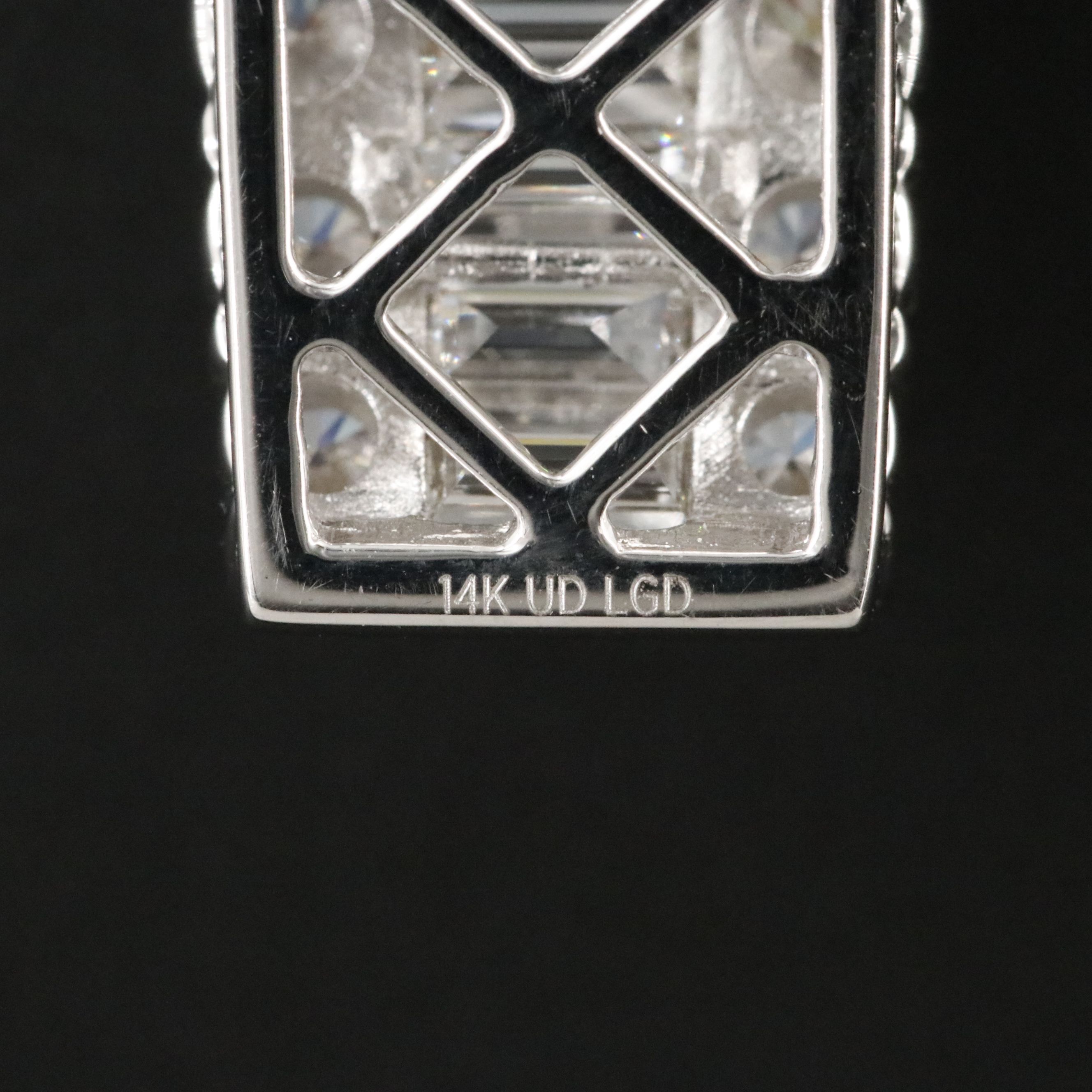 14K 3.00 CTW Lab Grown Diamond Bar Pendant Necklace