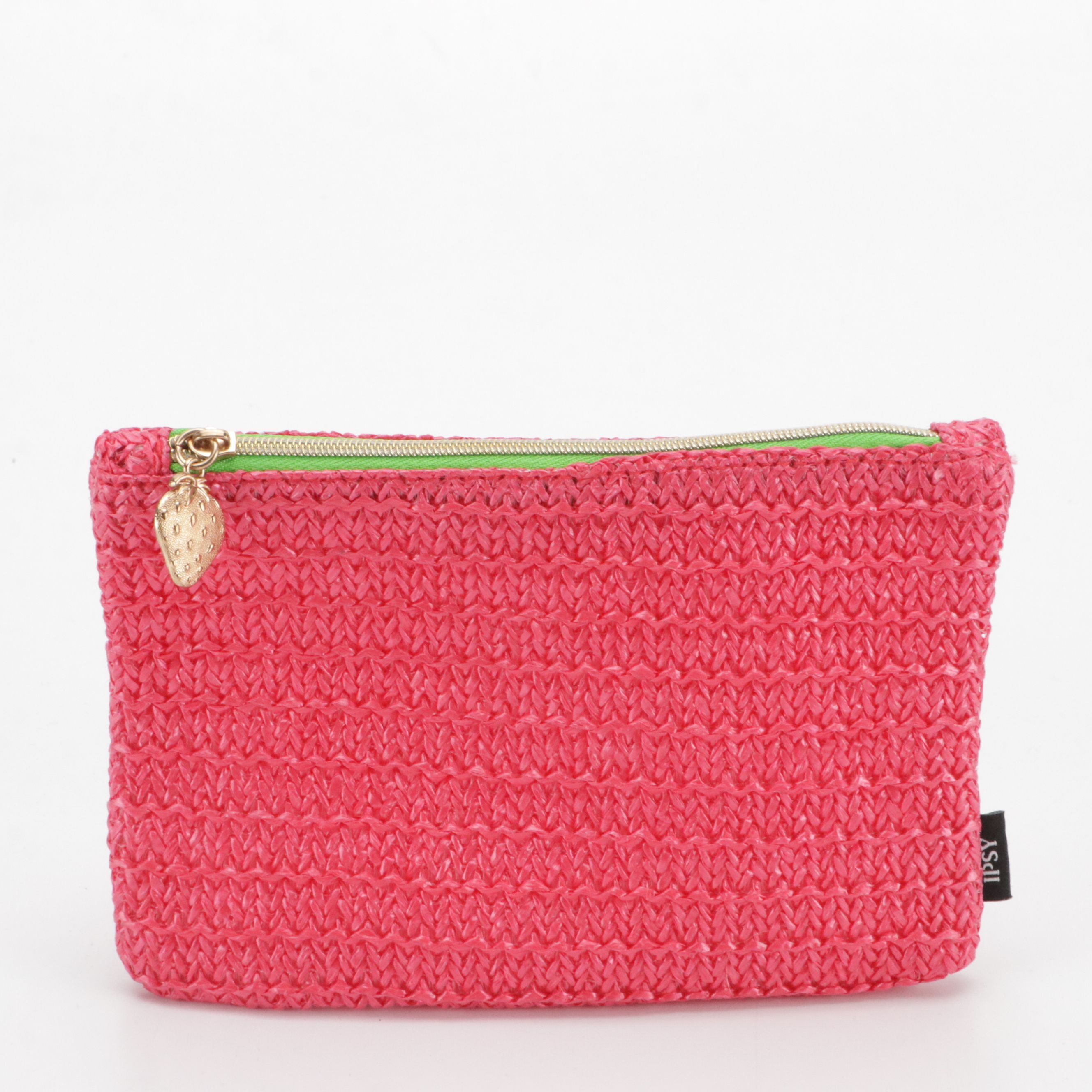 Chinese Character Jacquard Handbag with Zip Pouches