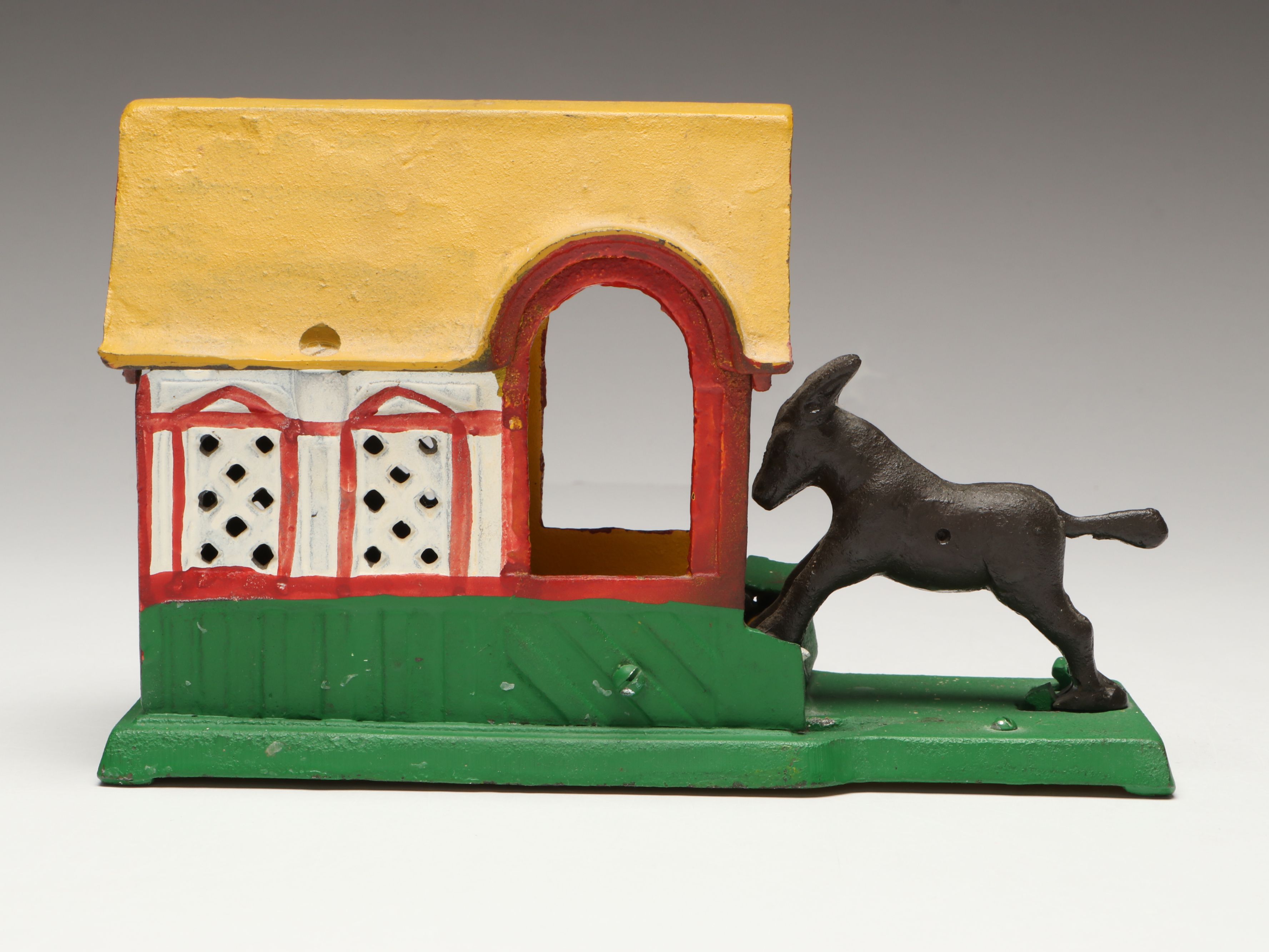 Kicking Mule Cast Iron Coin Bank