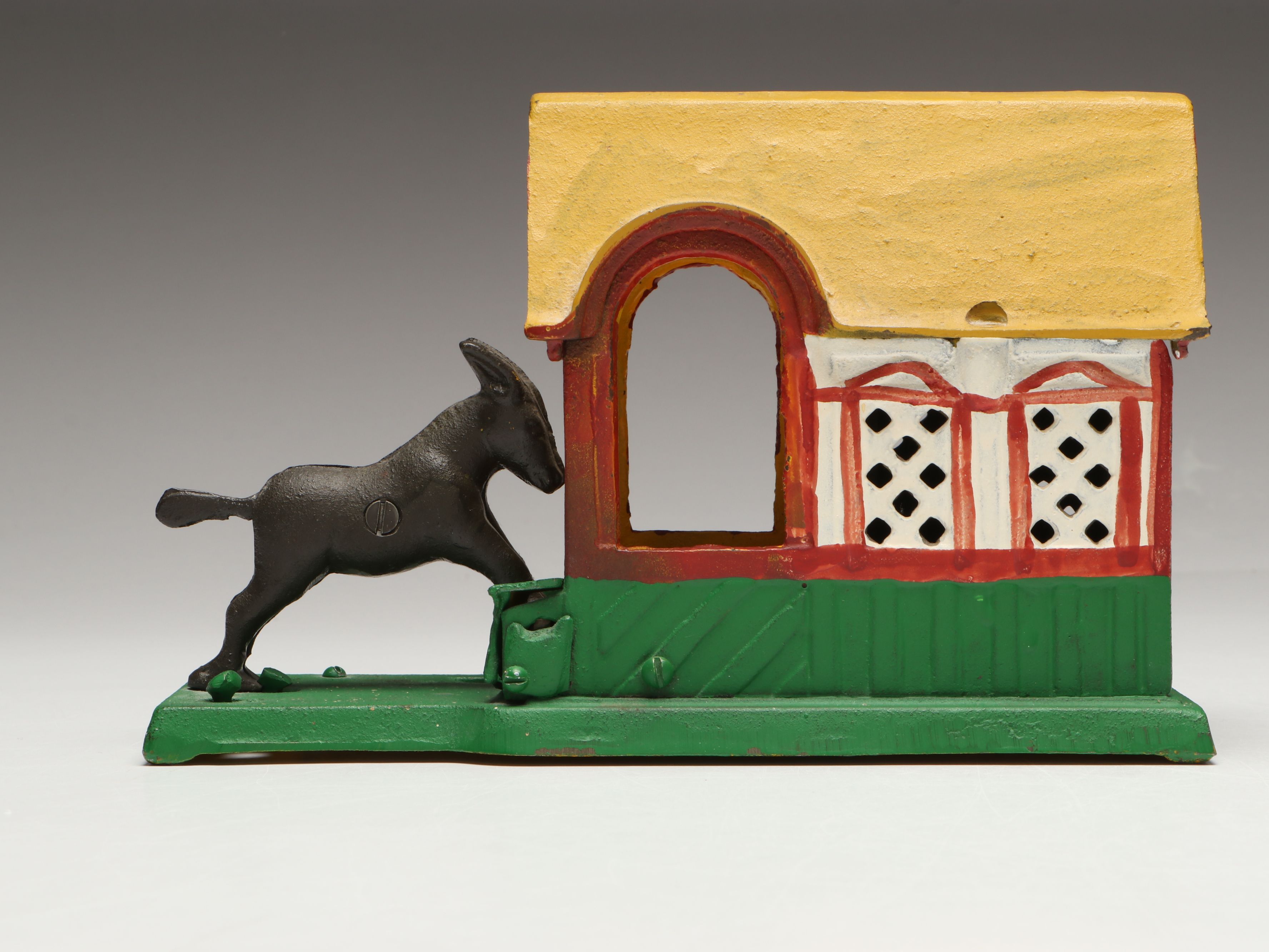 Kicking Mule Cast Iron Coin Bank