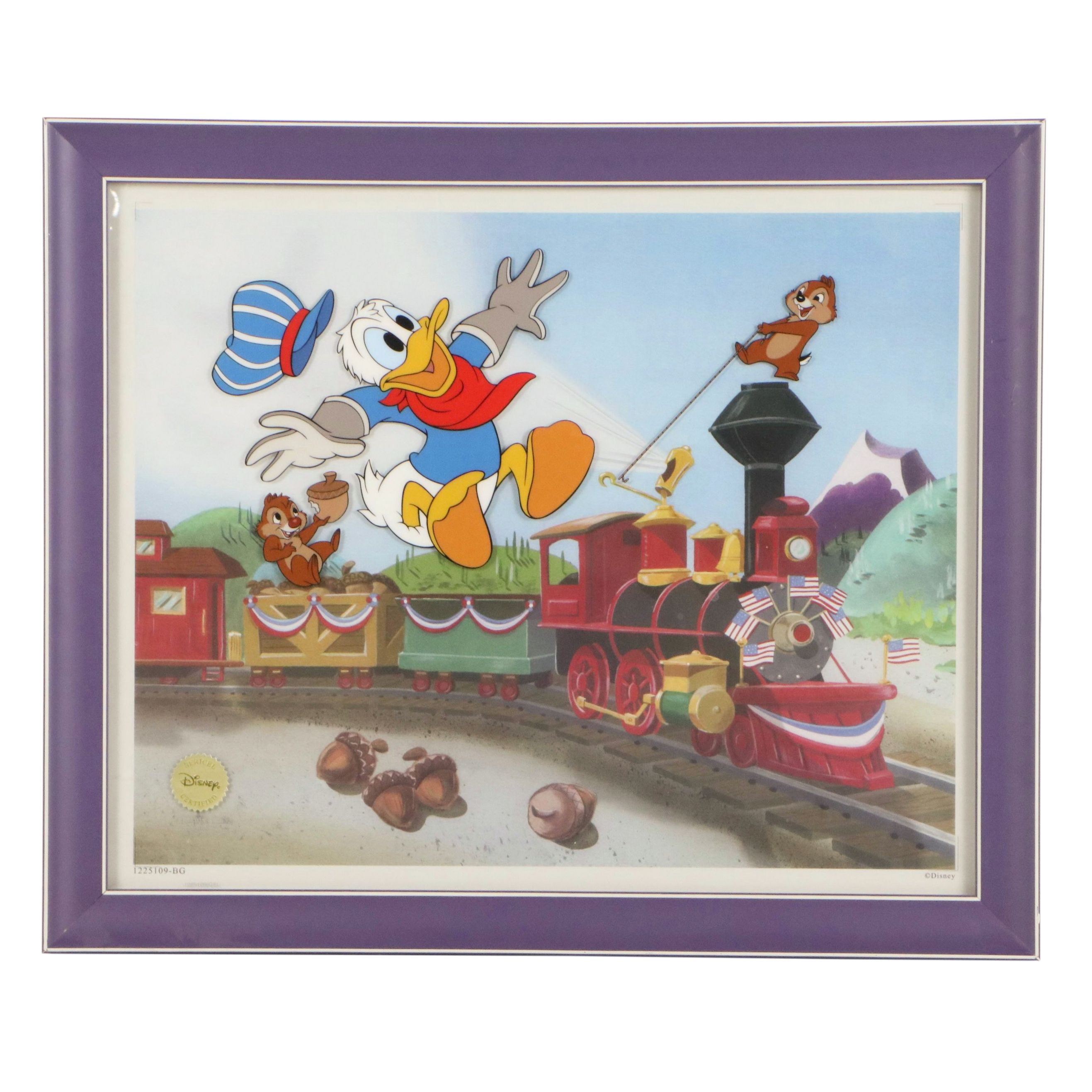 Disney Serigraph Cel "Train Gang," 2008