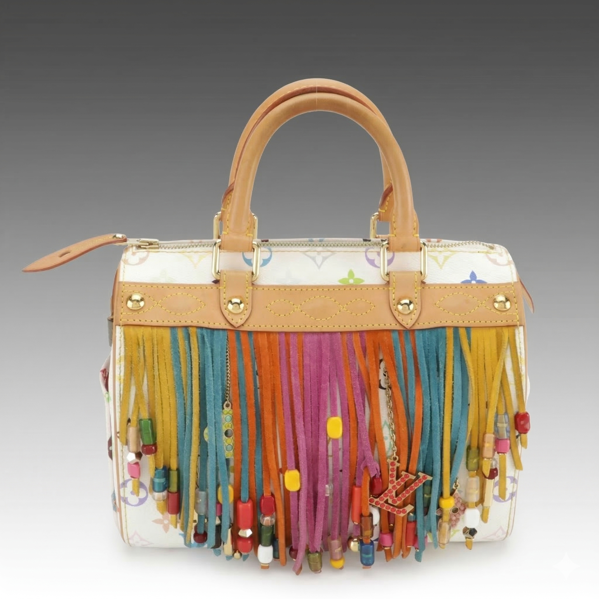 Louis Vuitton Limited Edition Fringe Speedy 25 in Monogram Multicolore Canvas