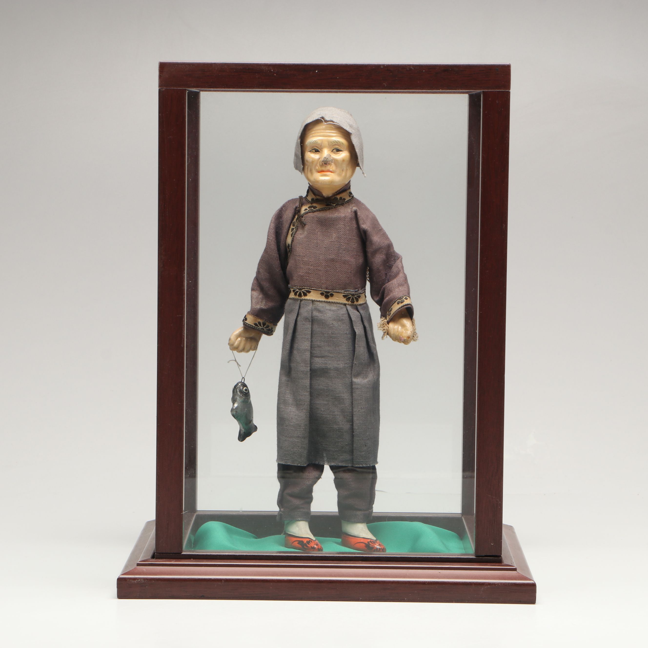 Chinese Vintage Fabric and Composition Dolls