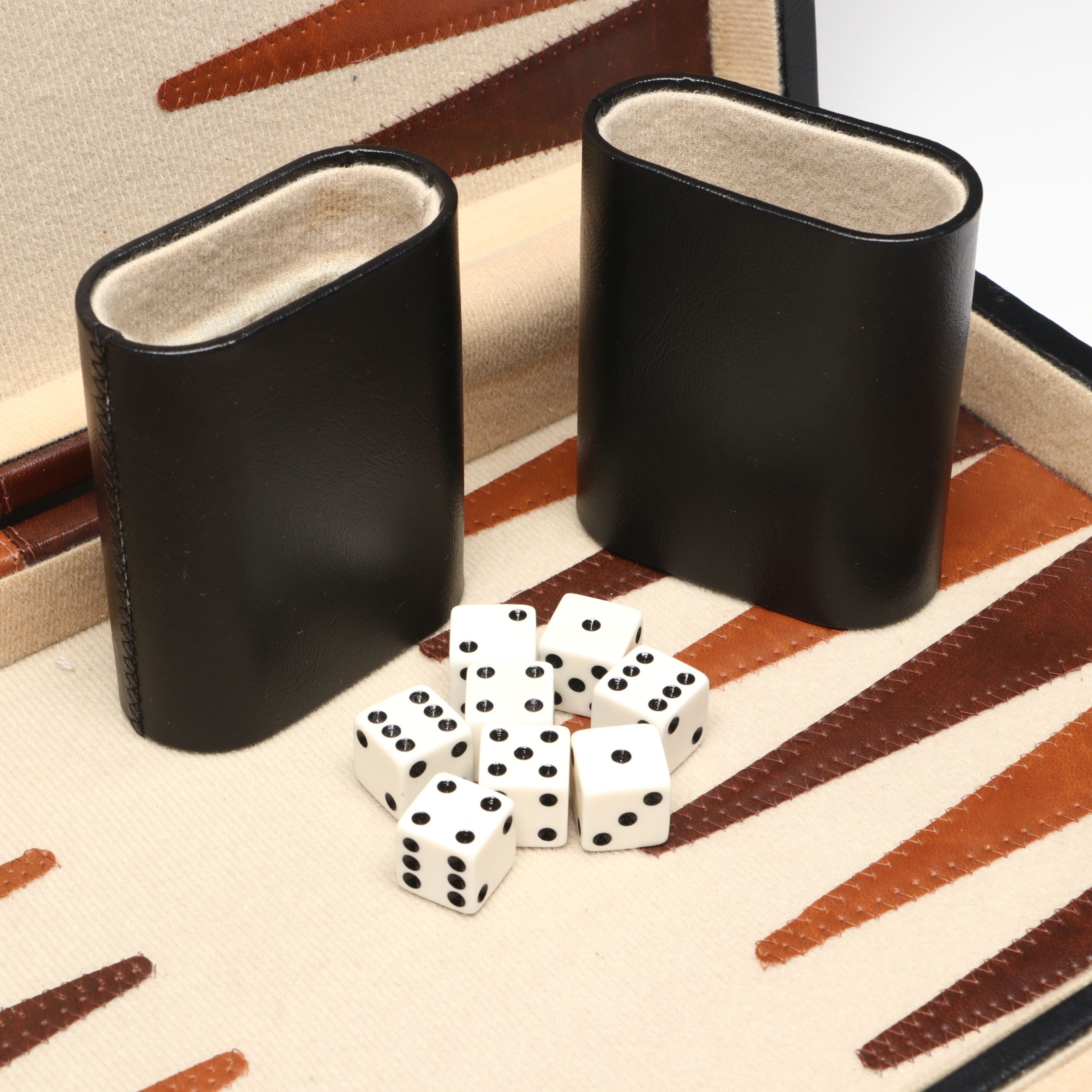 Reiss Backgammon Game in Faux Leather Case