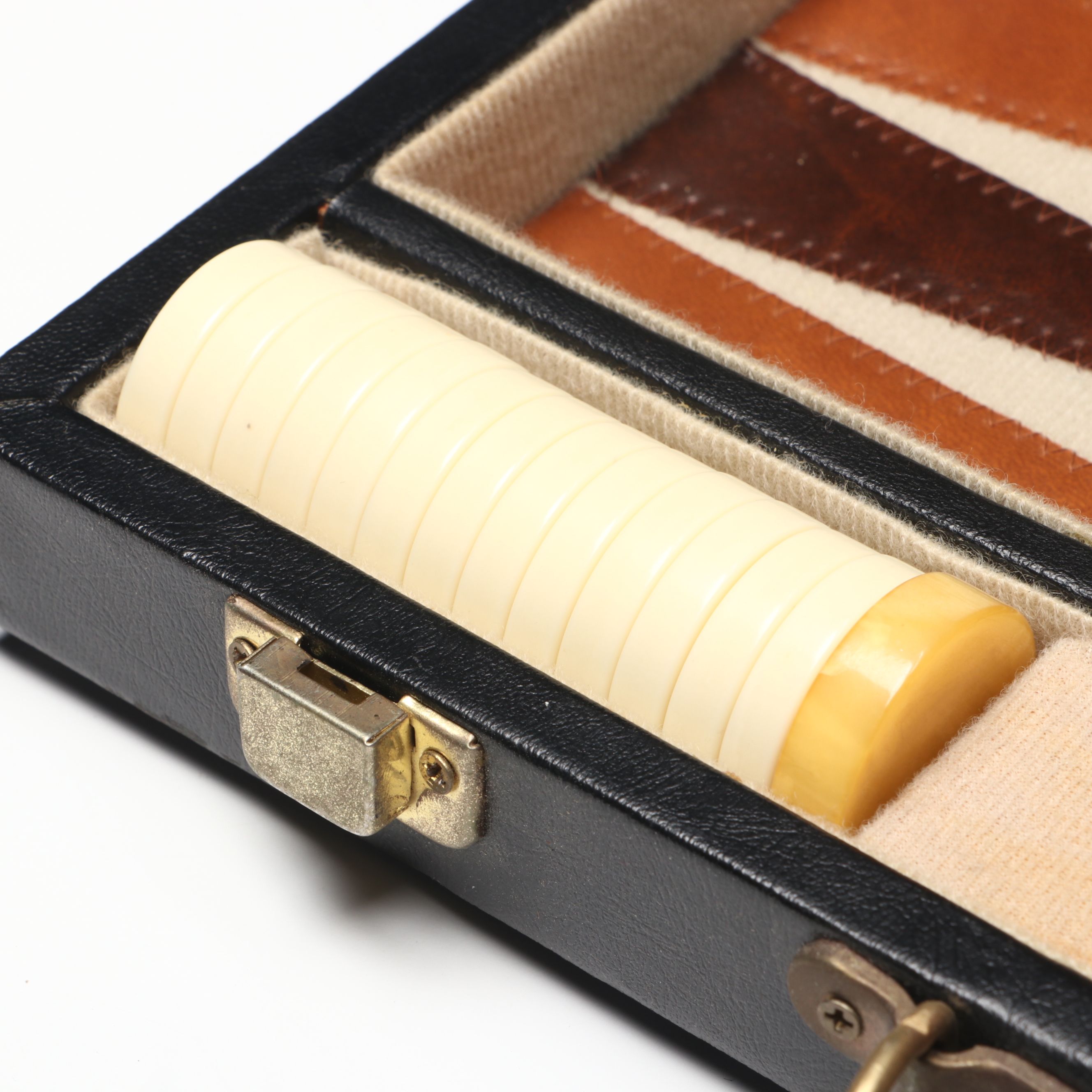 Reiss Backgammon Game in Faux Leather Case