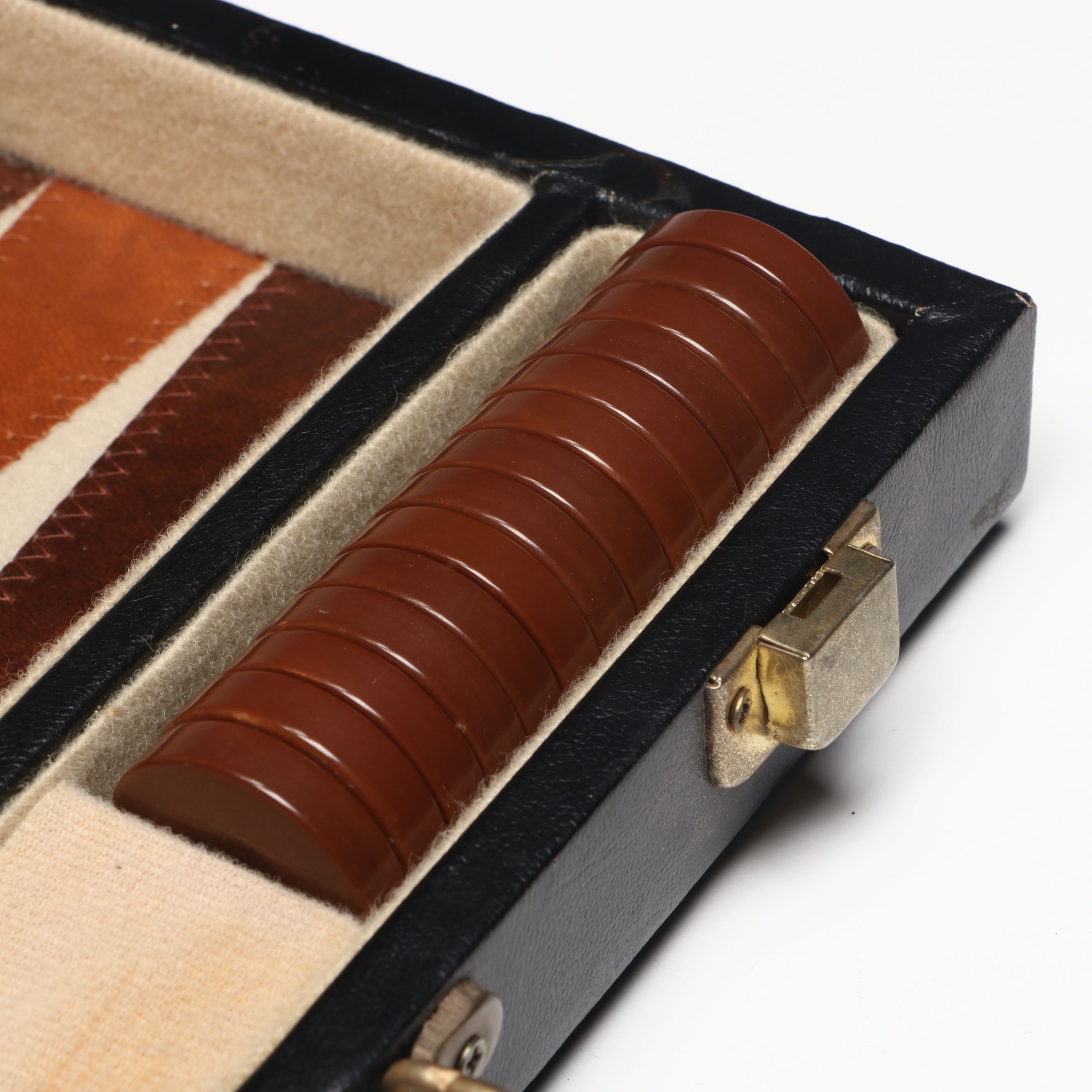 Reiss Backgammon Game in Faux Leather Case
