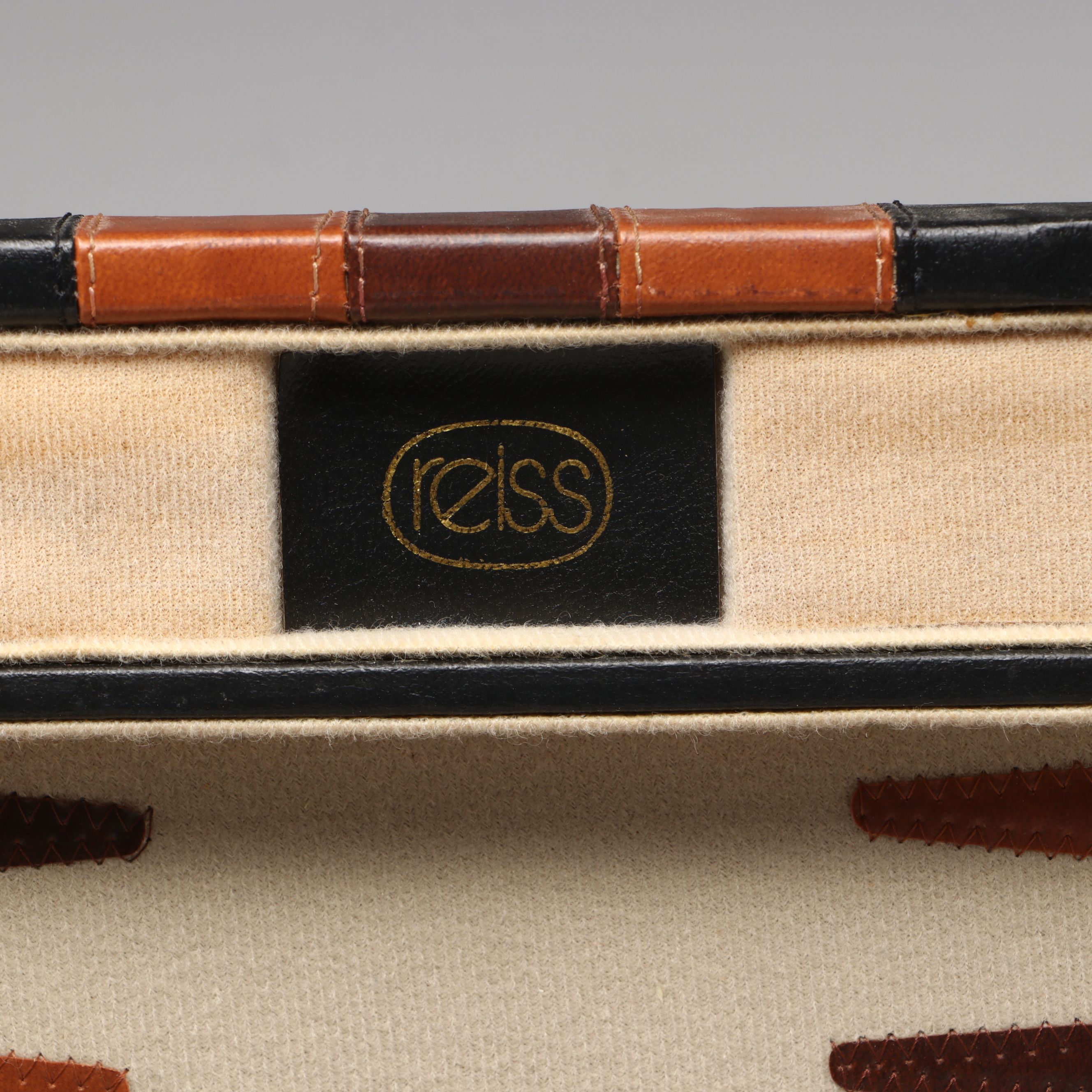 Reiss Backgammon Game in Faux Leather Case