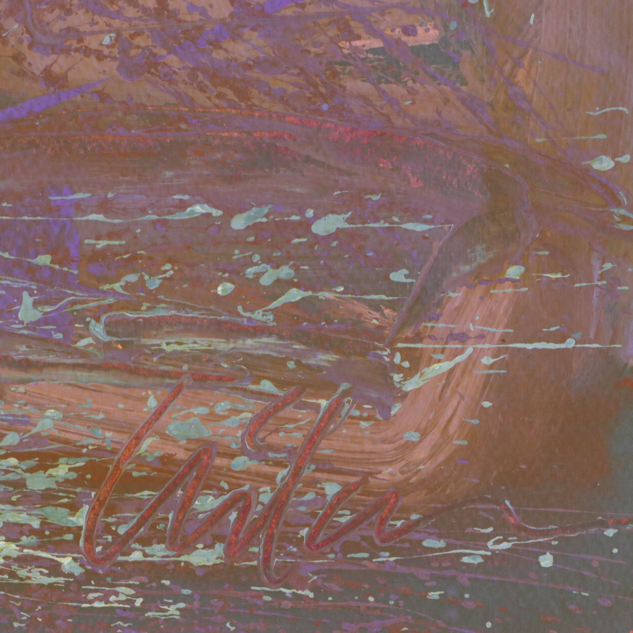 Harry Hilson Expressionist Landscape Acrylic Paintings