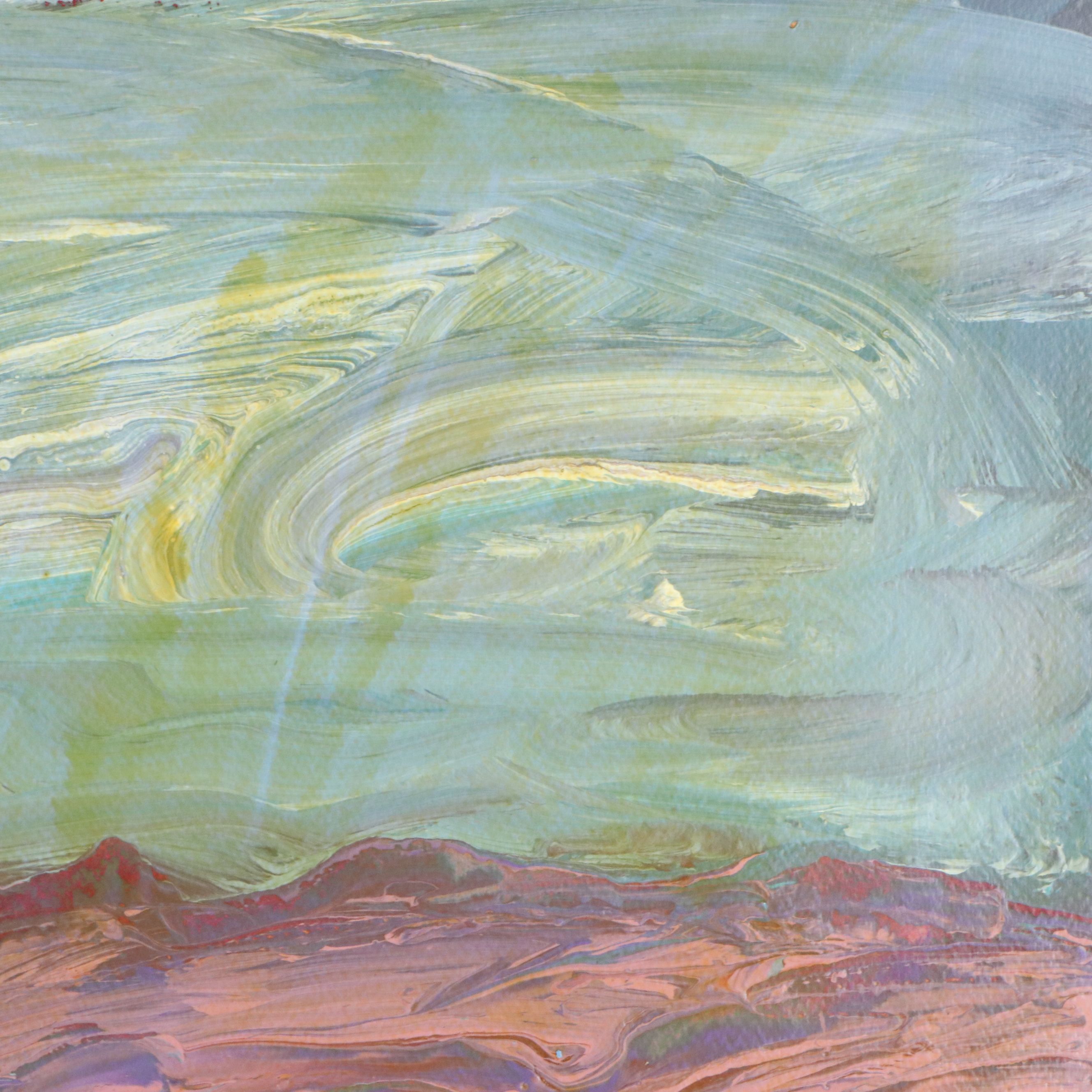 Harry Hilson Expressionist Landscape Acrylic Paintings