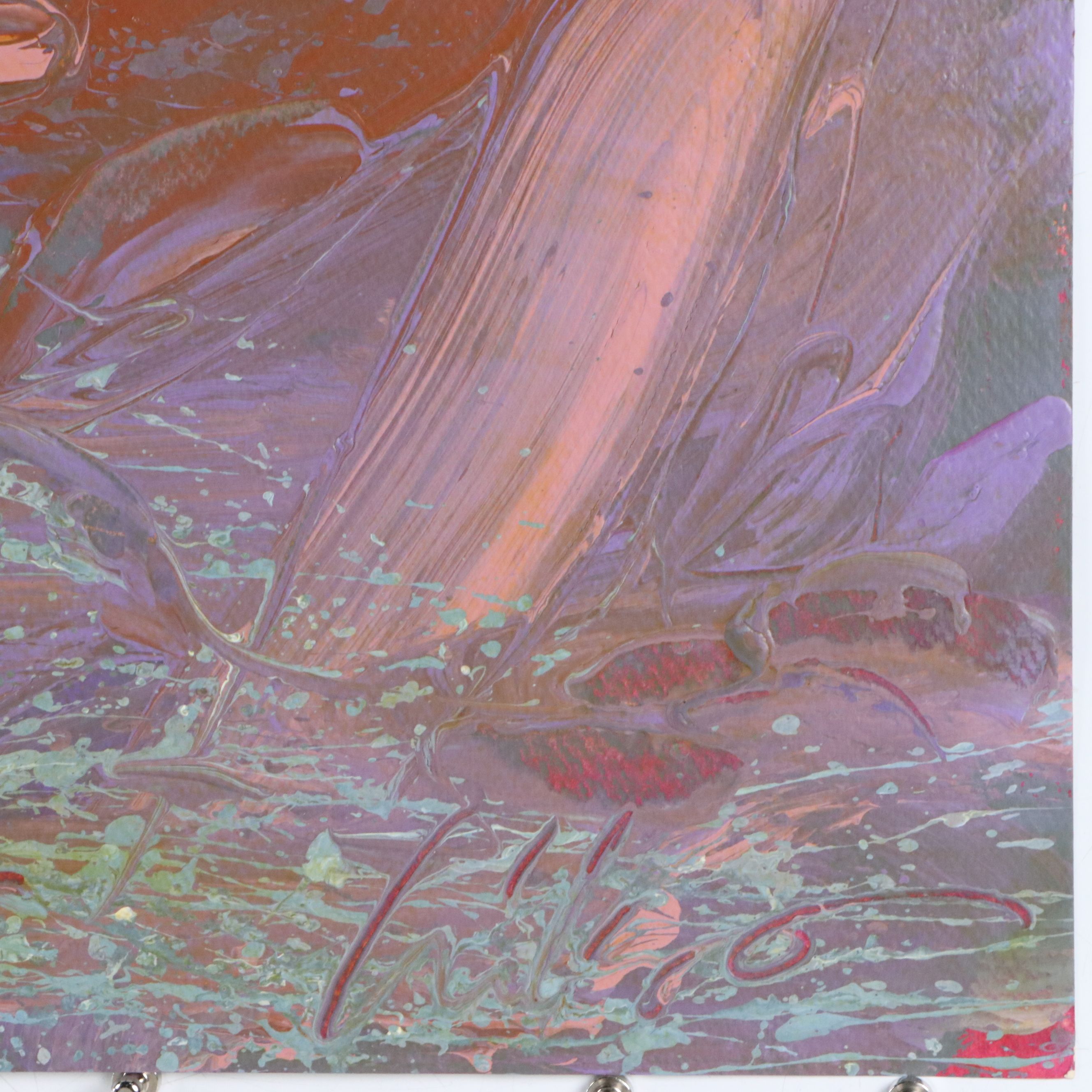 Harry Hilson Expressionist Landscape Acrylic Paintings