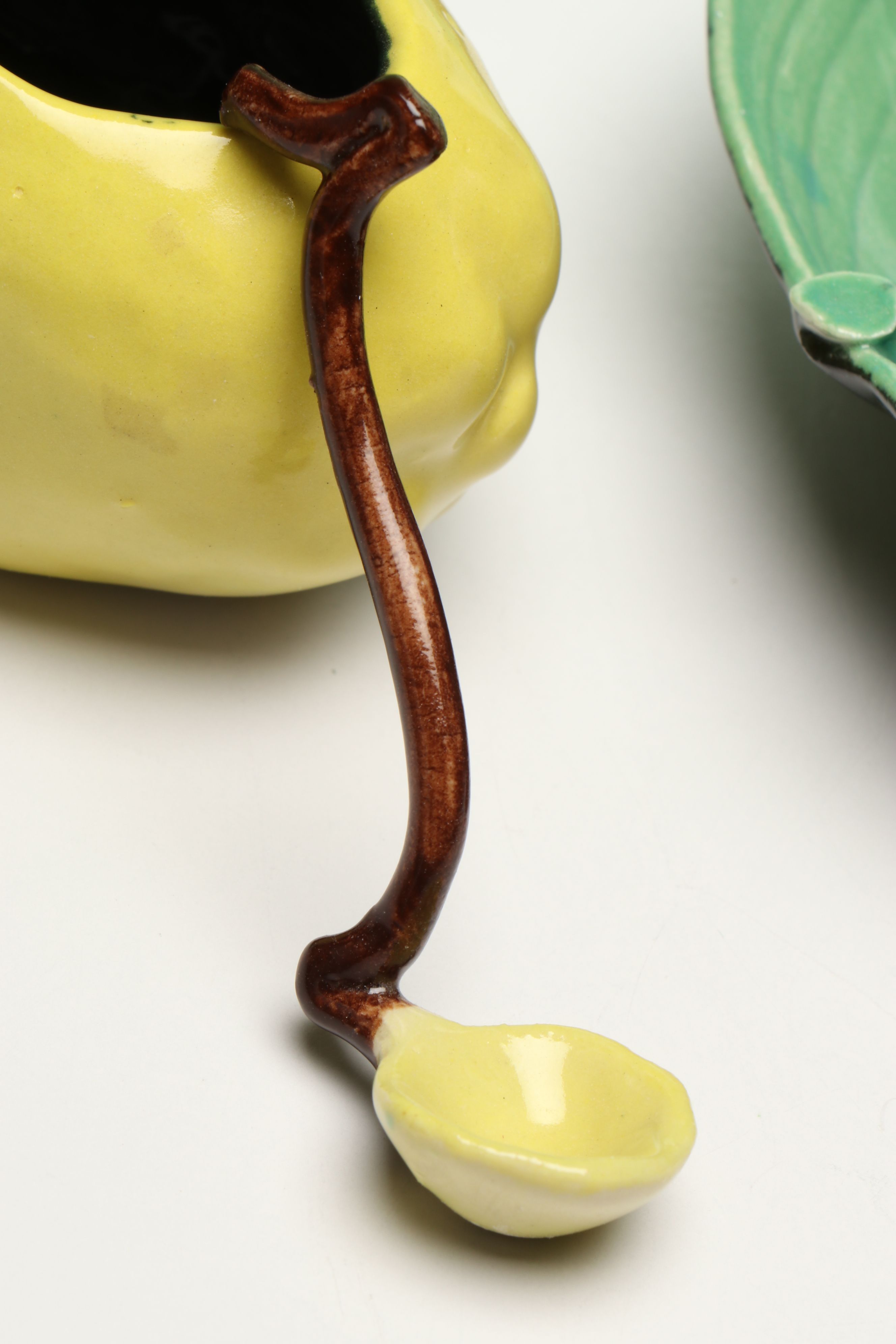 Cincinnati Studio Potter Susan G. Healy Leaf and Fruit Form Ceramic Serveware