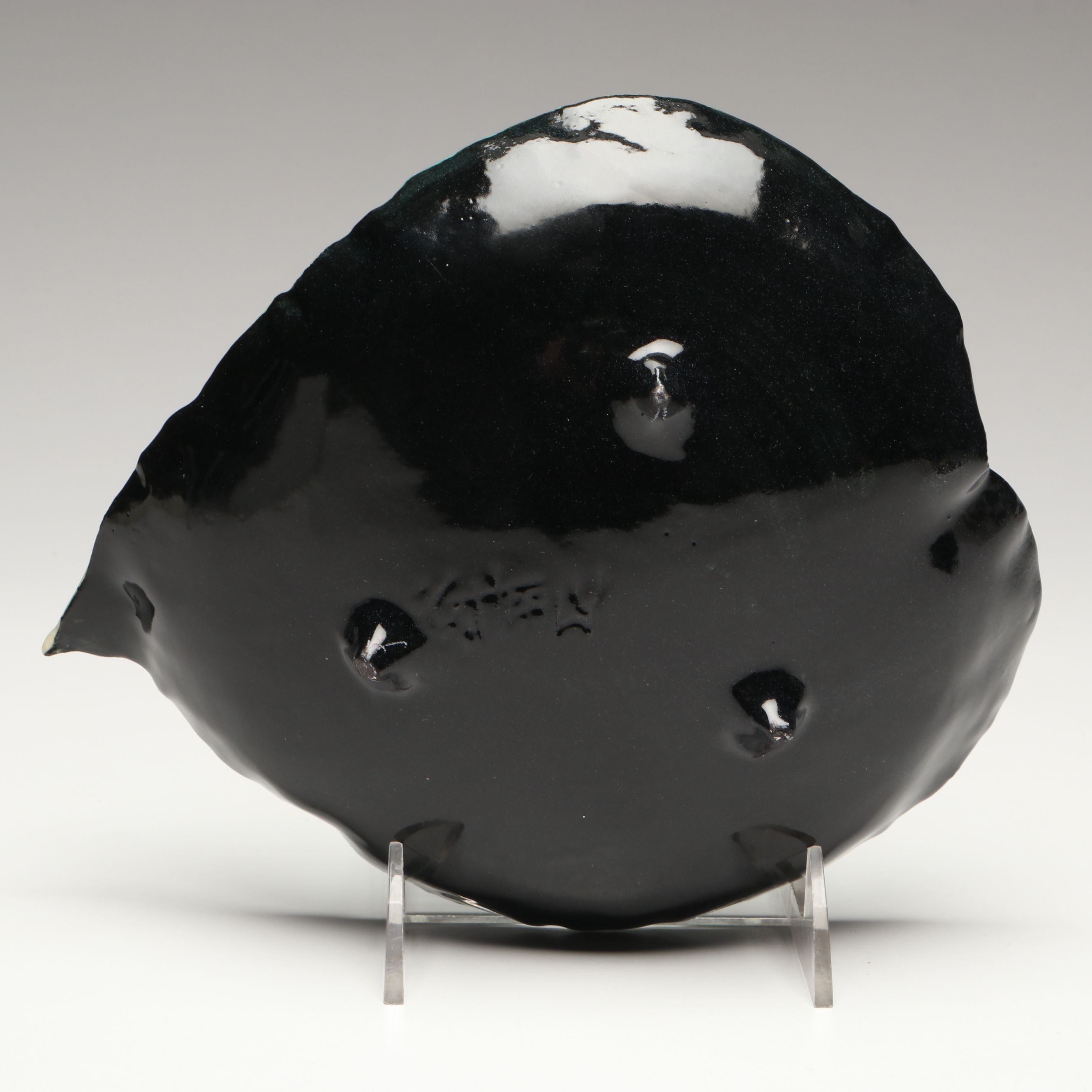 Cincinnati Studio Potter Susan G. Healy Leaf and Fruit Form Ceramic Serveware