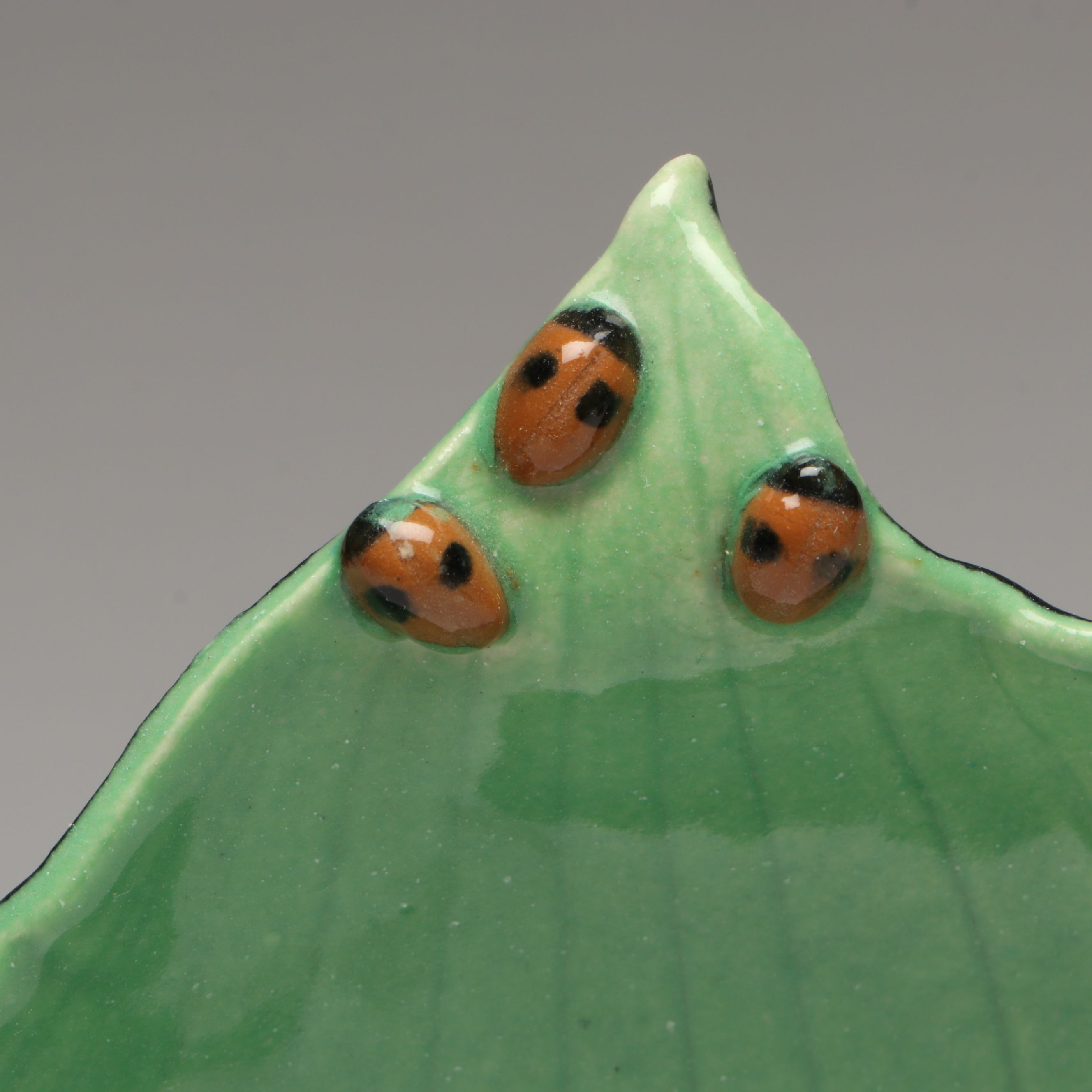 Cincinnati Studio Potter Susan G. Healy Leaf and Fruit Form Ceramic Serveware