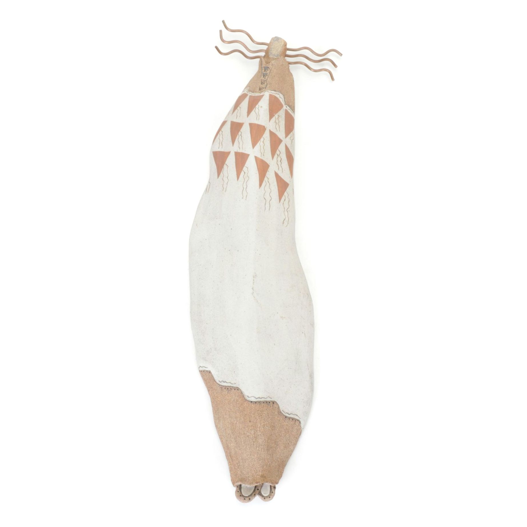 Aboriginal Abstract Sculpture with Copper Wire, 1995