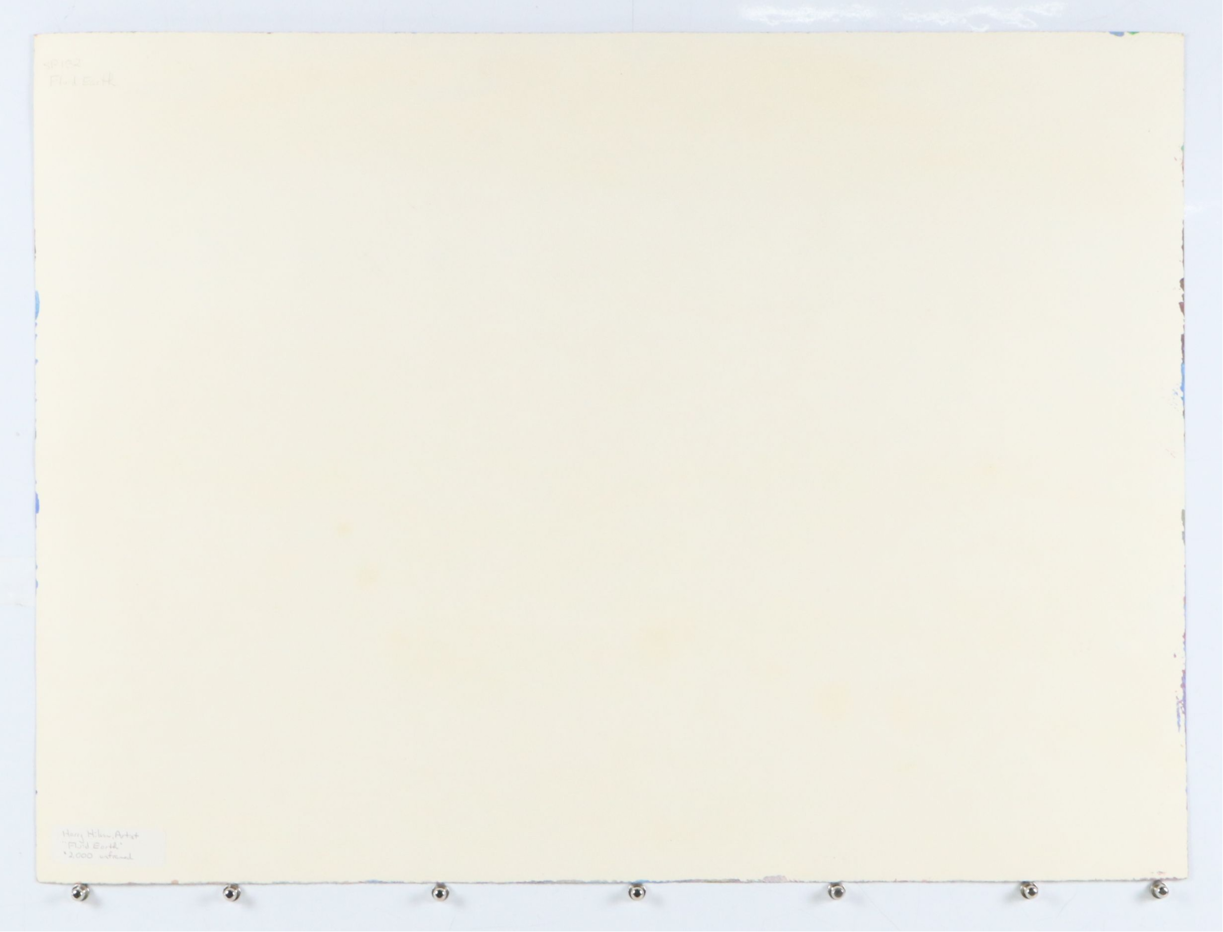 Harry Hilson Acrylic Painting "Fluid Earth," Mid to Late 20th Century