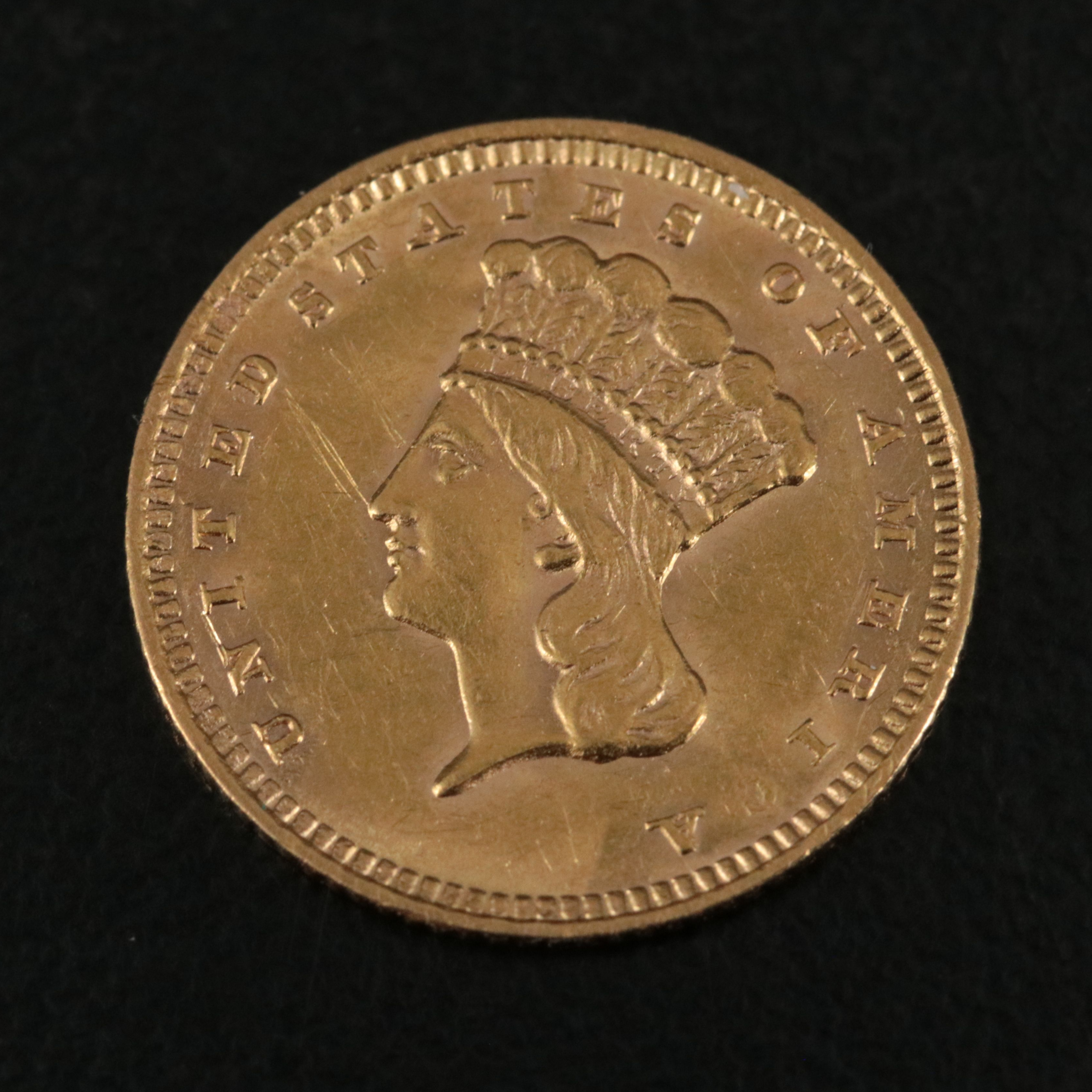 1861 Type 3, One Dollar Gold Coin