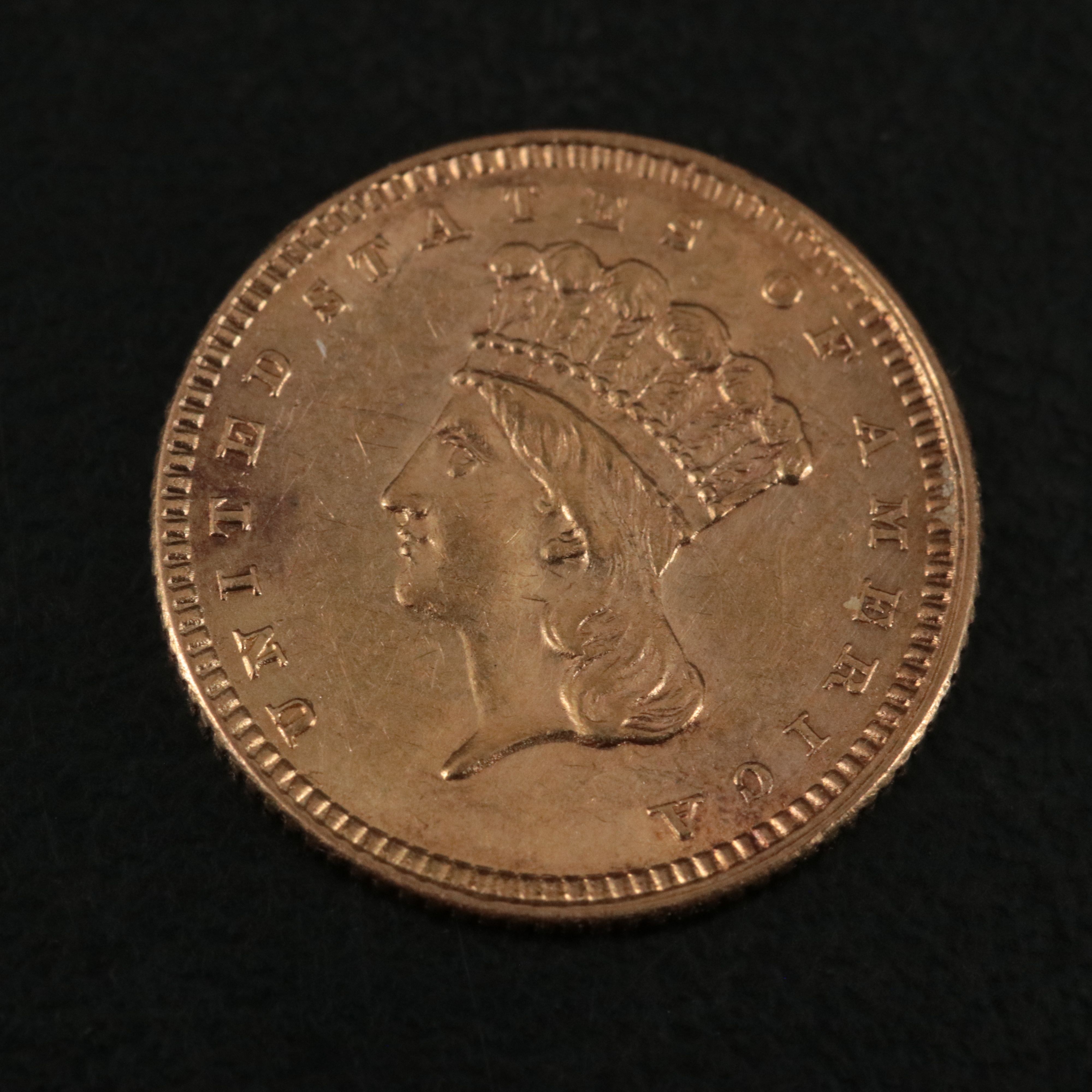 1861 Type 3, One Dollar Gold Coin
